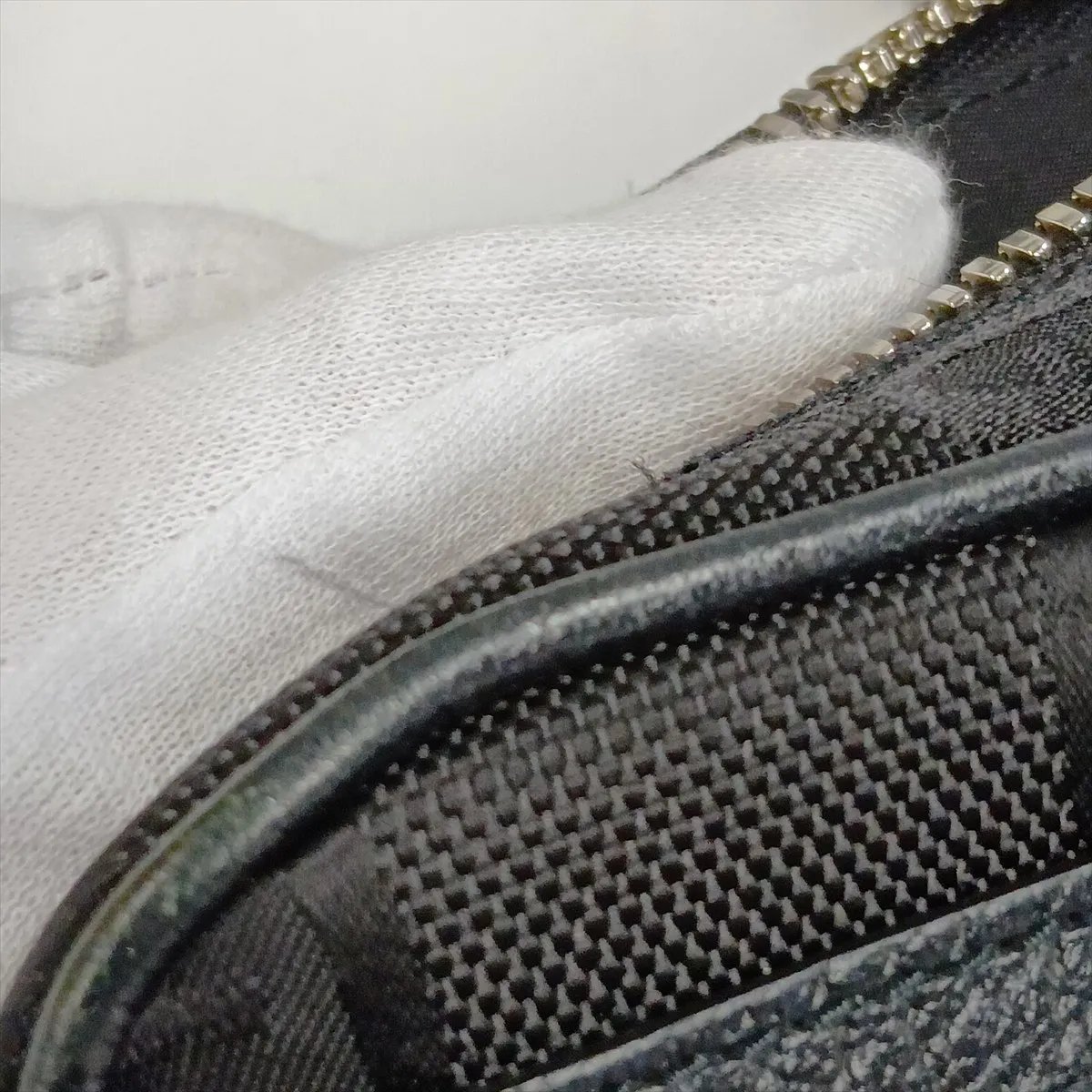 Off the Grid Nylon x Leather Body Bag, Black 631341 — view 11