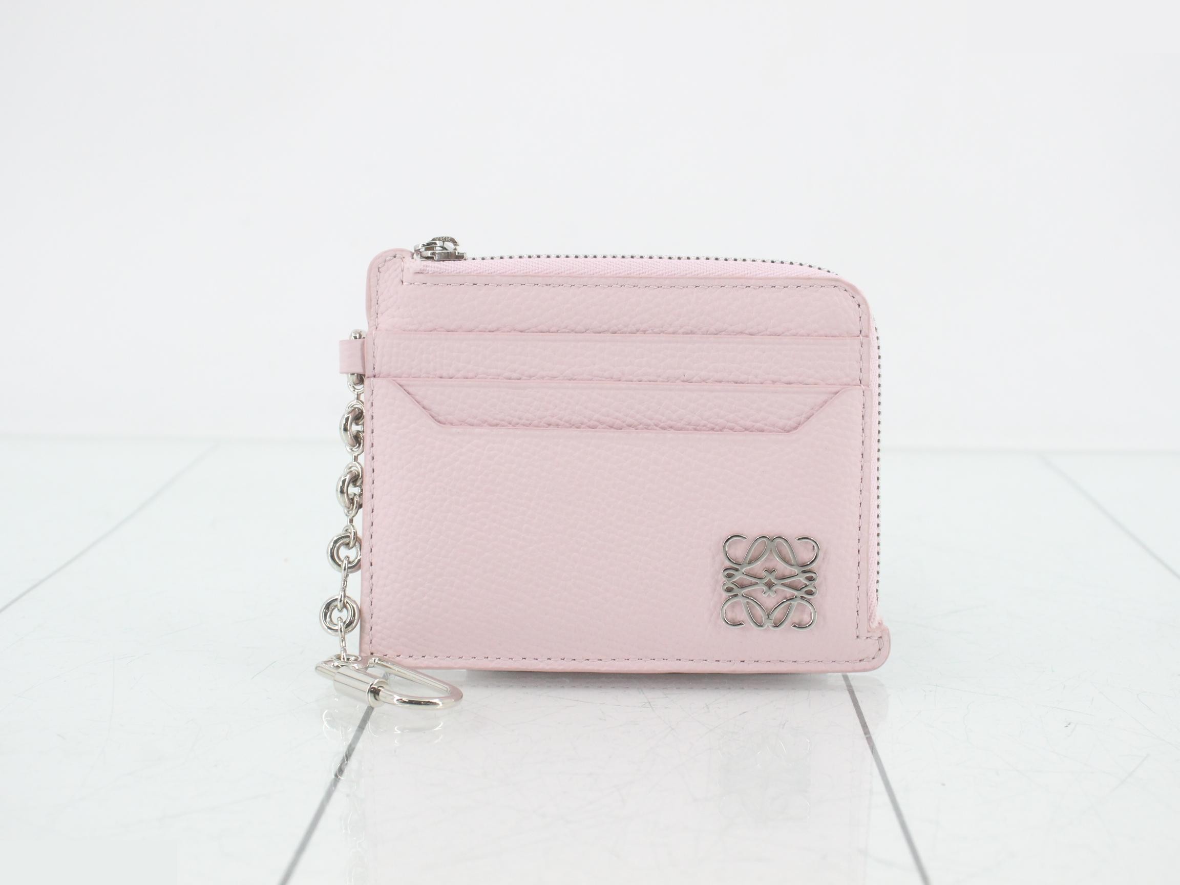 Anagram coin card case, unused, pink.