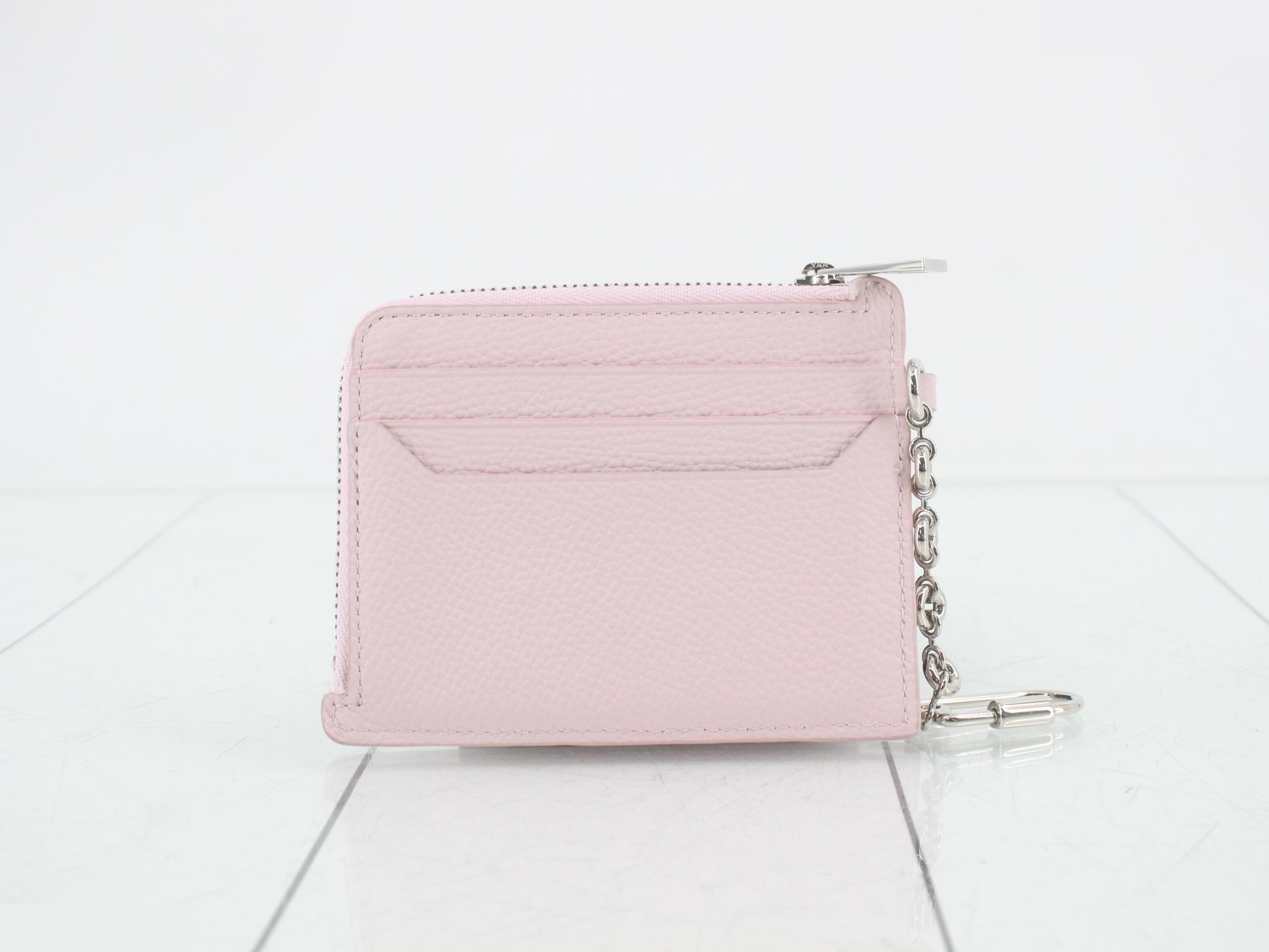 Anagram coin card case, unused, pink. — view 2