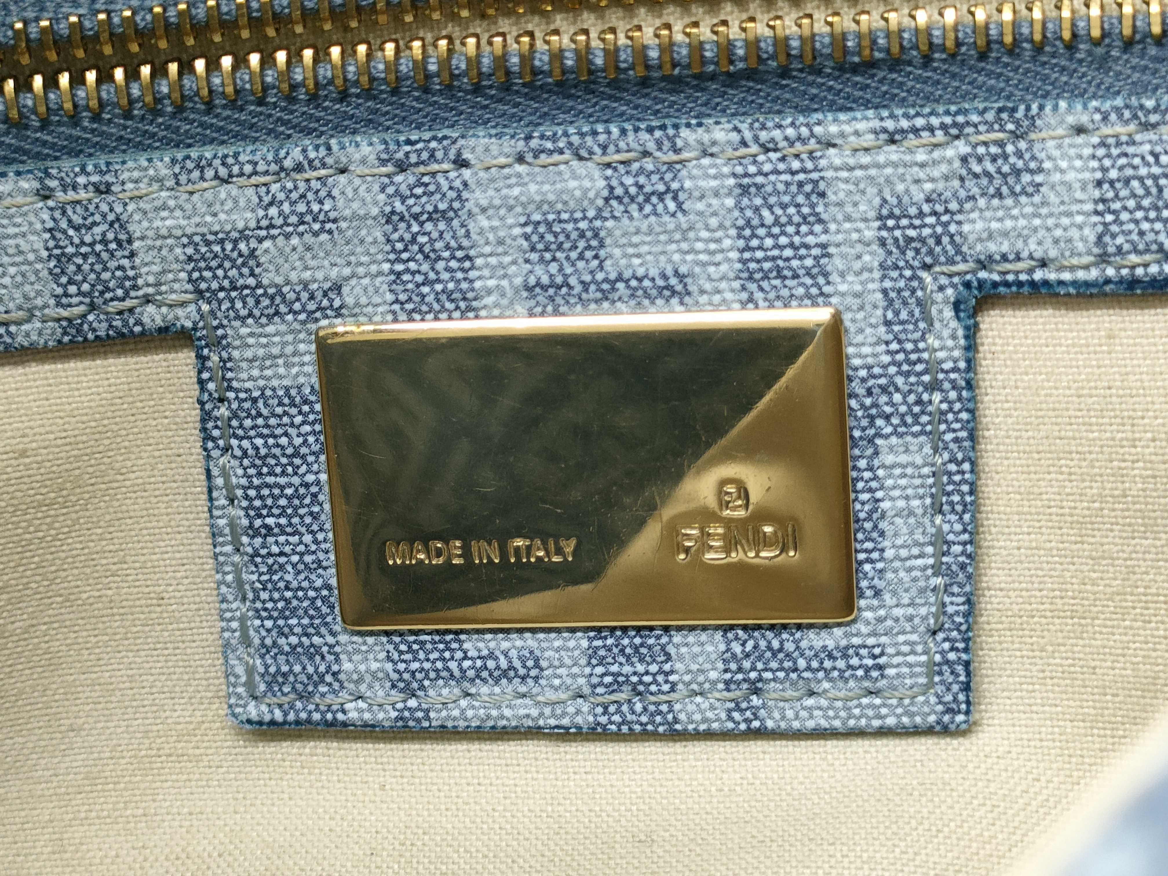 Zucca pattern Fendi Zucchino handbag Mamma Bucket handbag — view 13