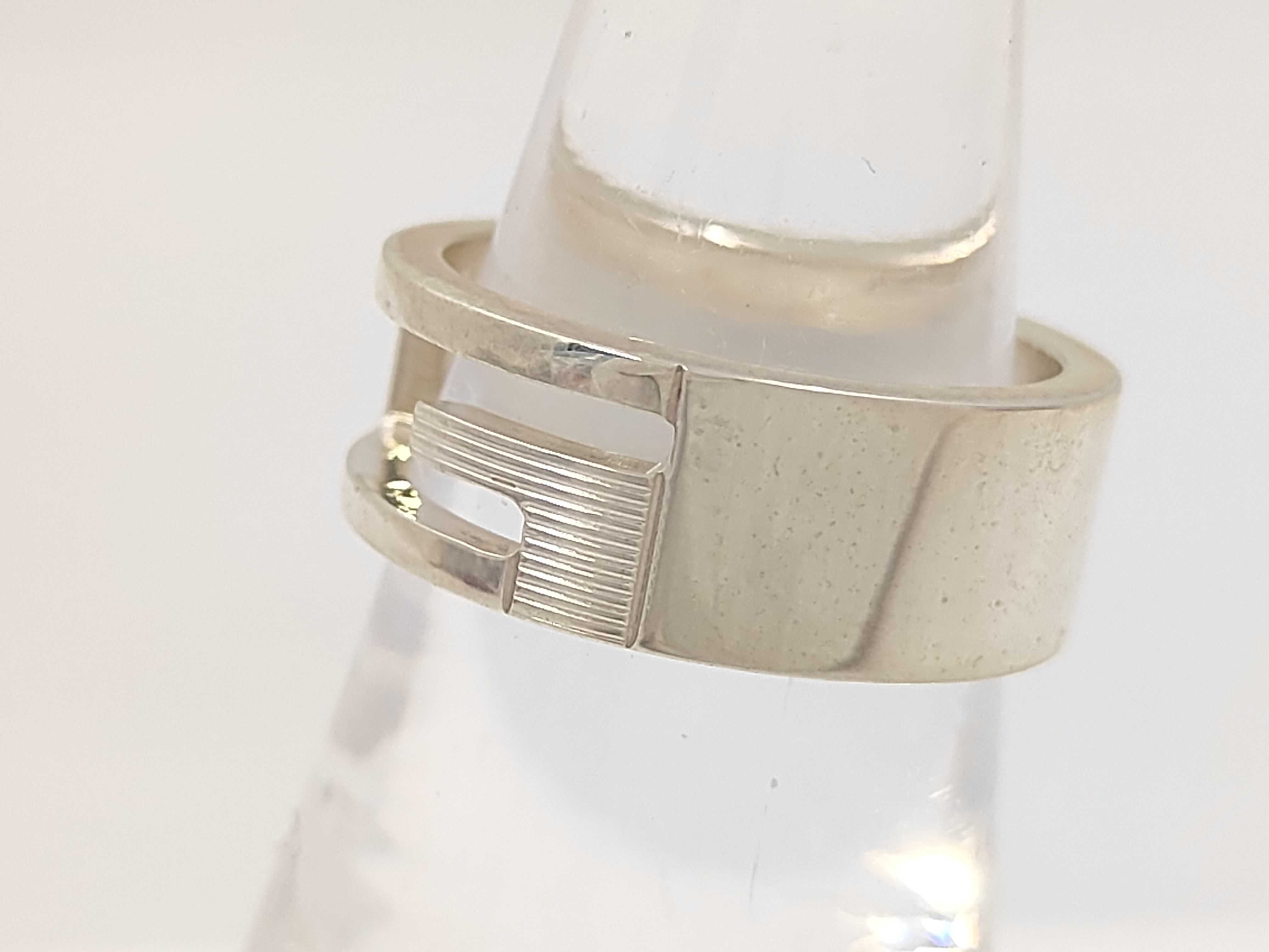 Branded G Ring, Cutout Design, SV925, Size 13.5, Silver Ring — view 2