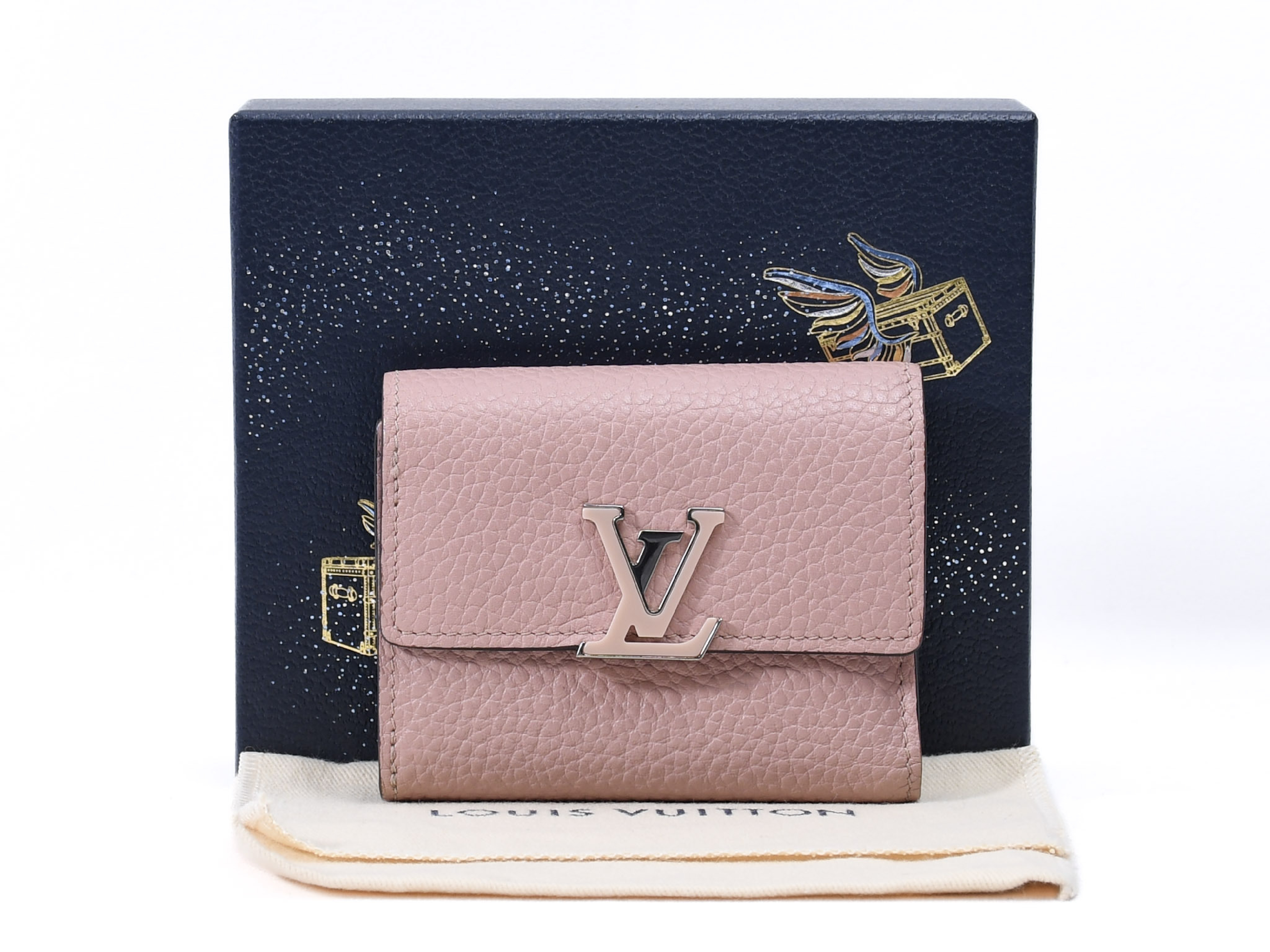 Portefeuille Capucines XS M68588 RA3119 Wallet with Box and Dust Bag
