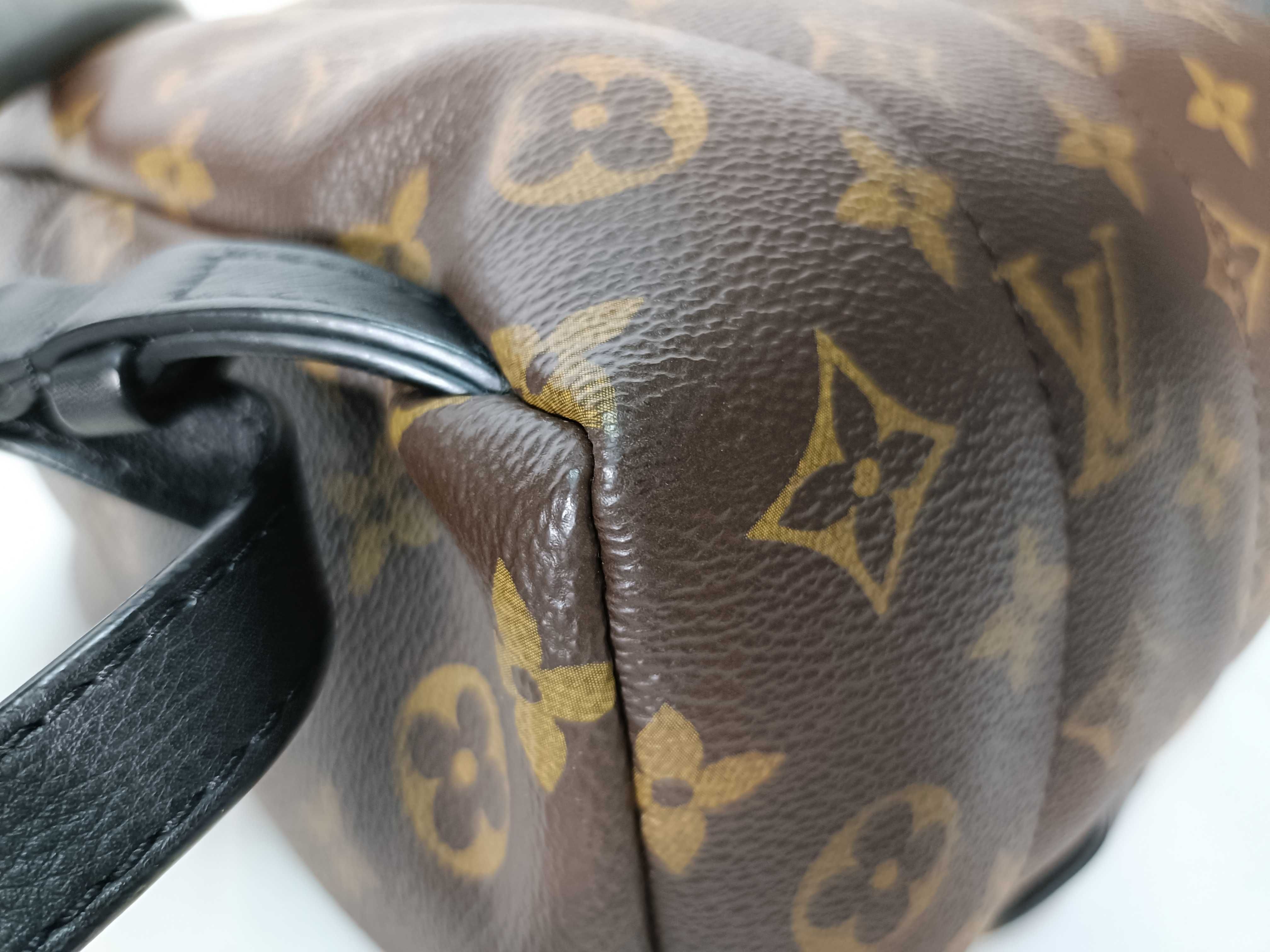 Monogram Palm Springs Brown Monogram Small Backpack — view 4