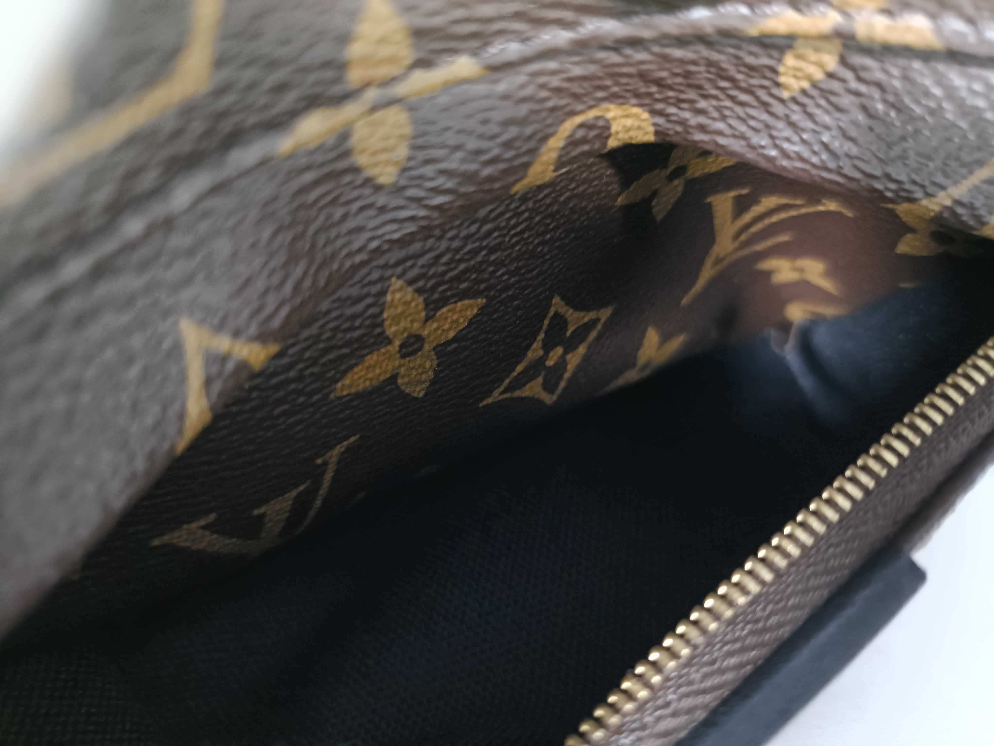 Monogram Palm Springs Brown Monogram Small Backpack — view 7