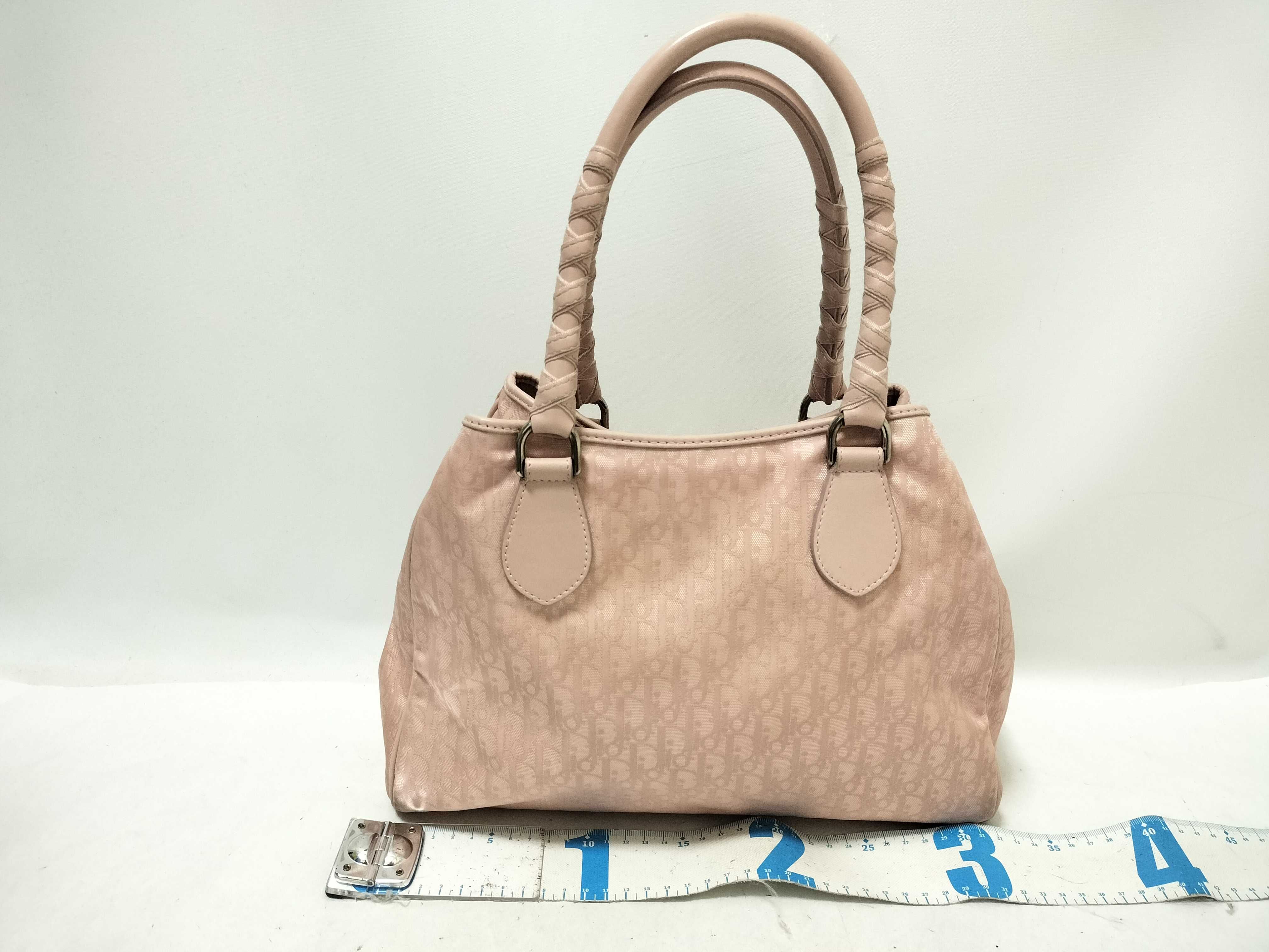 Trotter Lovely Trotter Oblique Jacquard D-shaped Hardware Pink Handbag — view 2