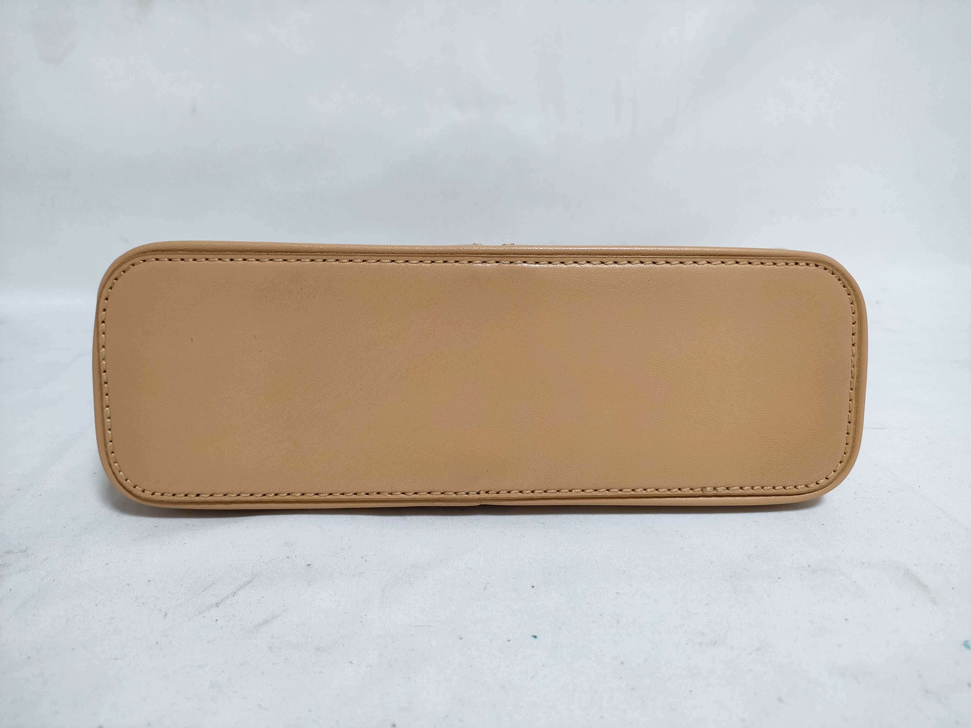 Leather One-Shoulder Bag with Nova Check Interior and Tag — view 6