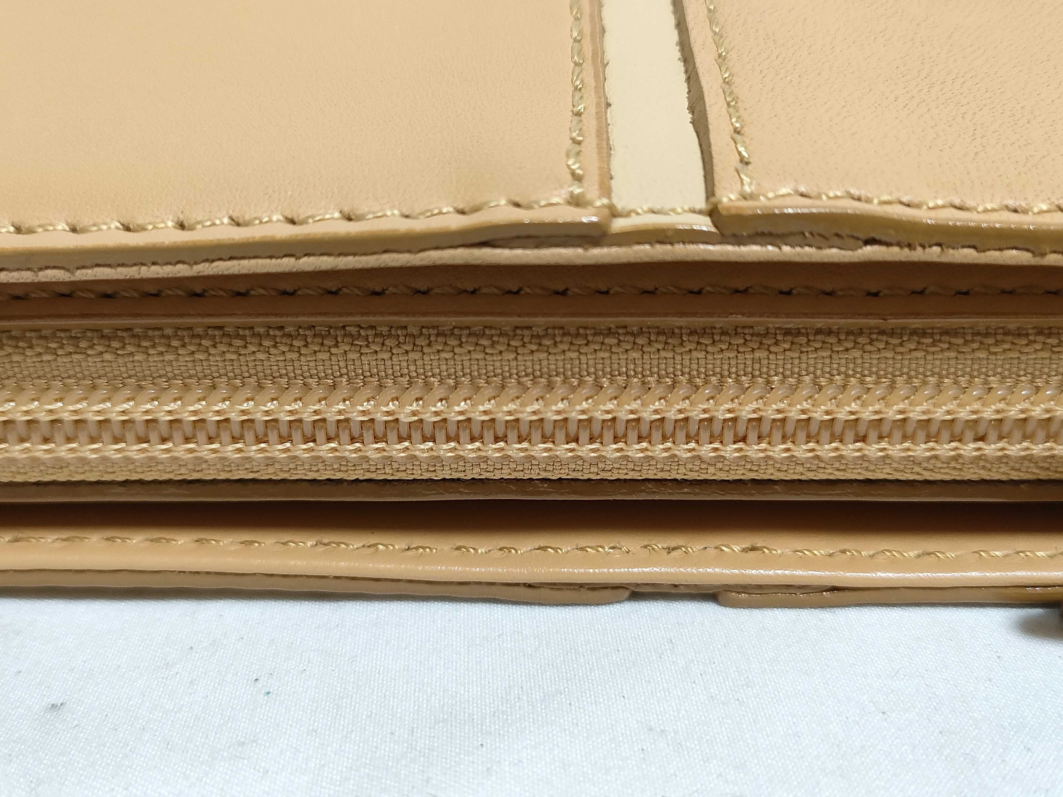 Leather One-Shoulder Bag with Nova Check Interior and Tag — view 8