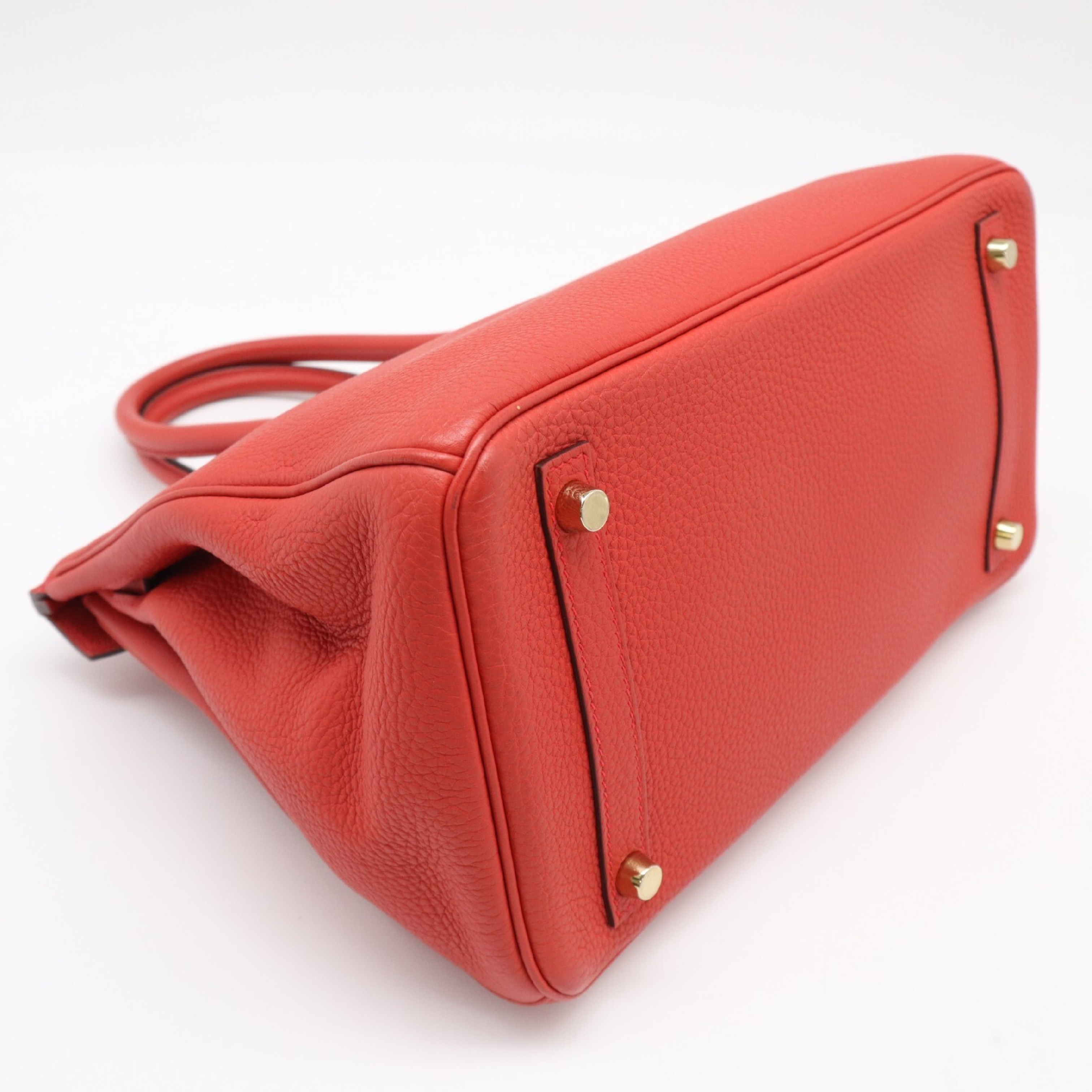 Togo Birkin 30 Rouge Casaque A-stamp handbag — view 5