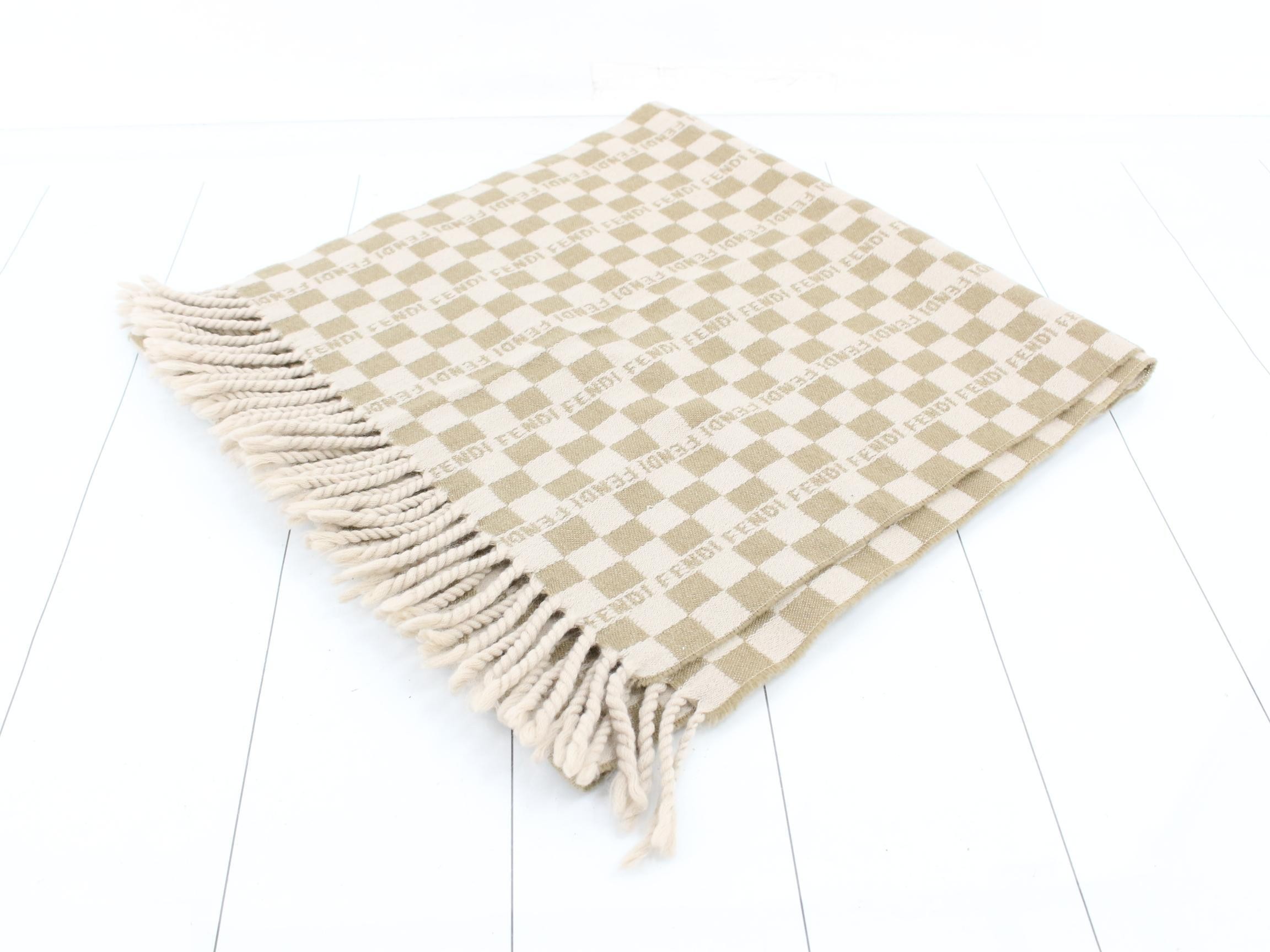 logo scarf with tags