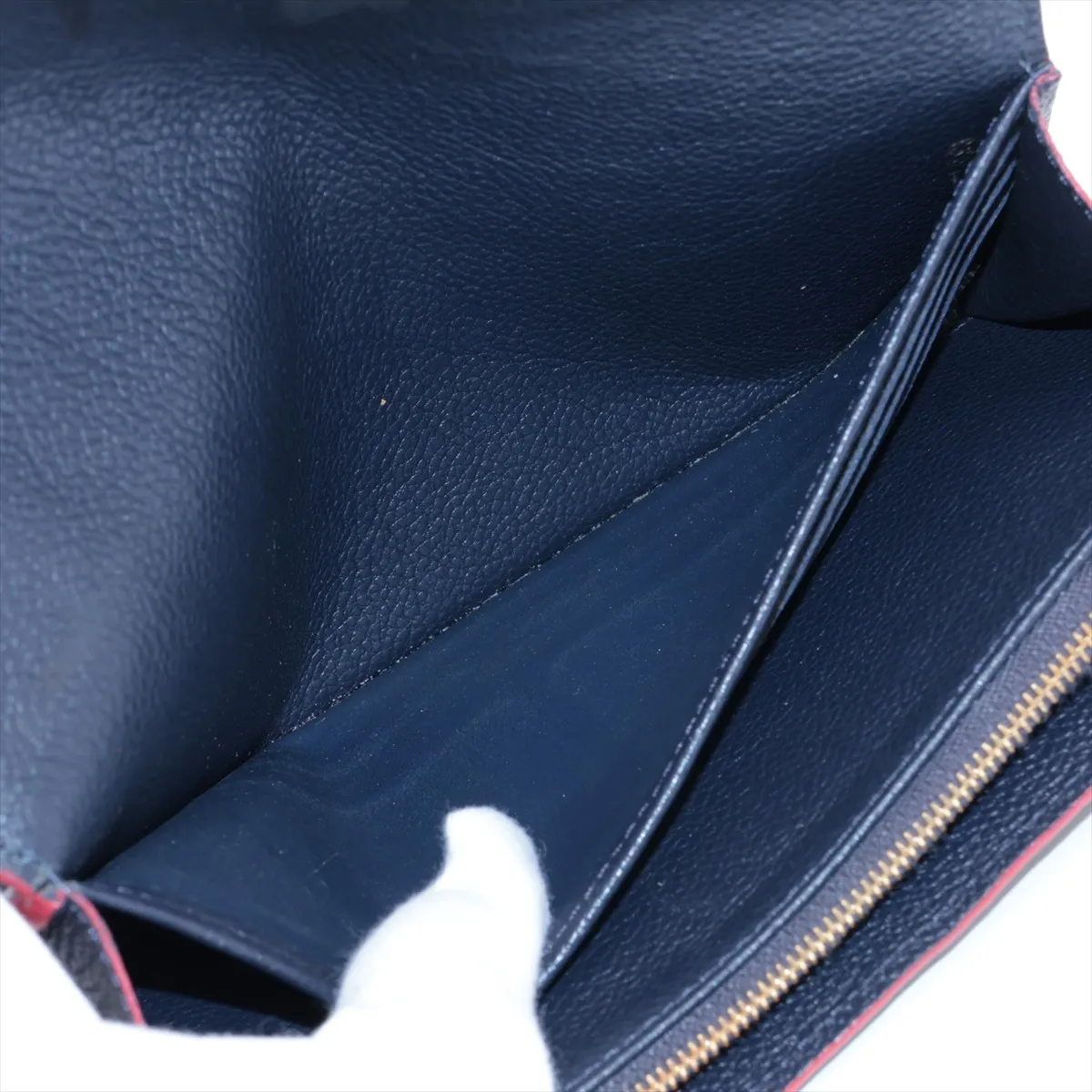 Empreinte Portefeuille Sara M62125 CA5127 Marine Rouge Long Wallet — view 4
