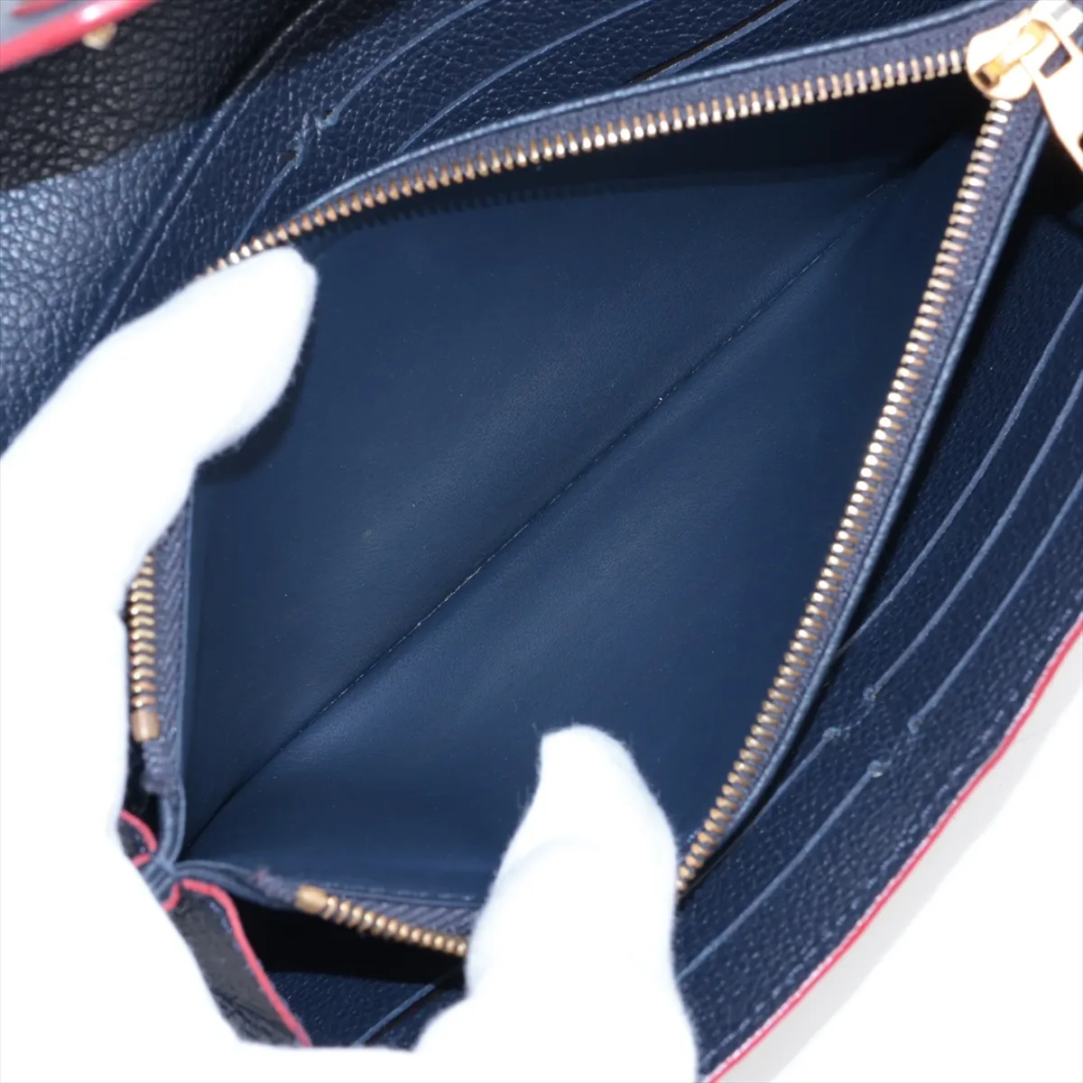 Empreinte Portefeuille Sara M62125 CA5127 Marine Rouge Long Wallet — view 8