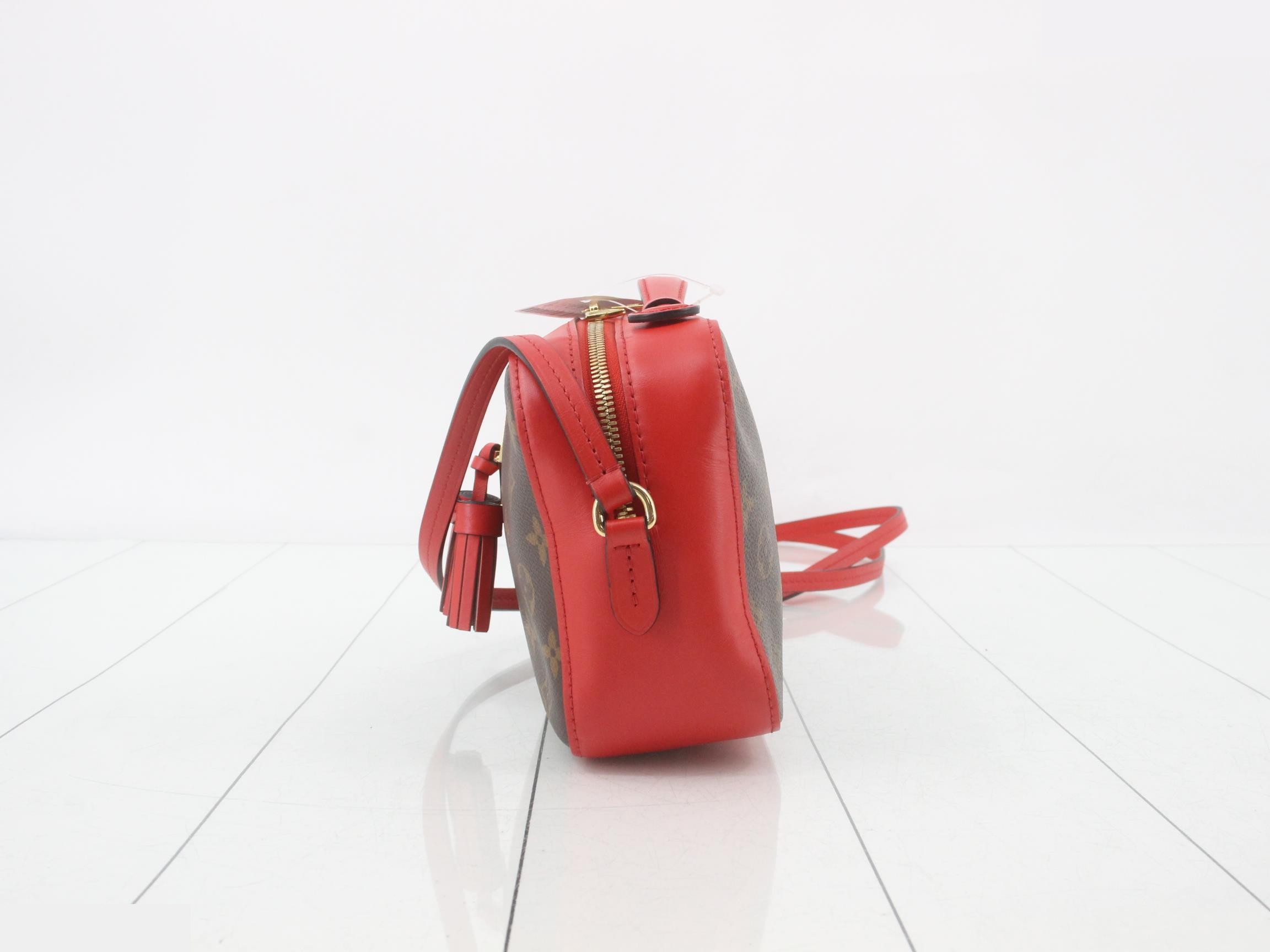 Monogram Saint-Onge Coquelicot Shoulder Bag — view 3