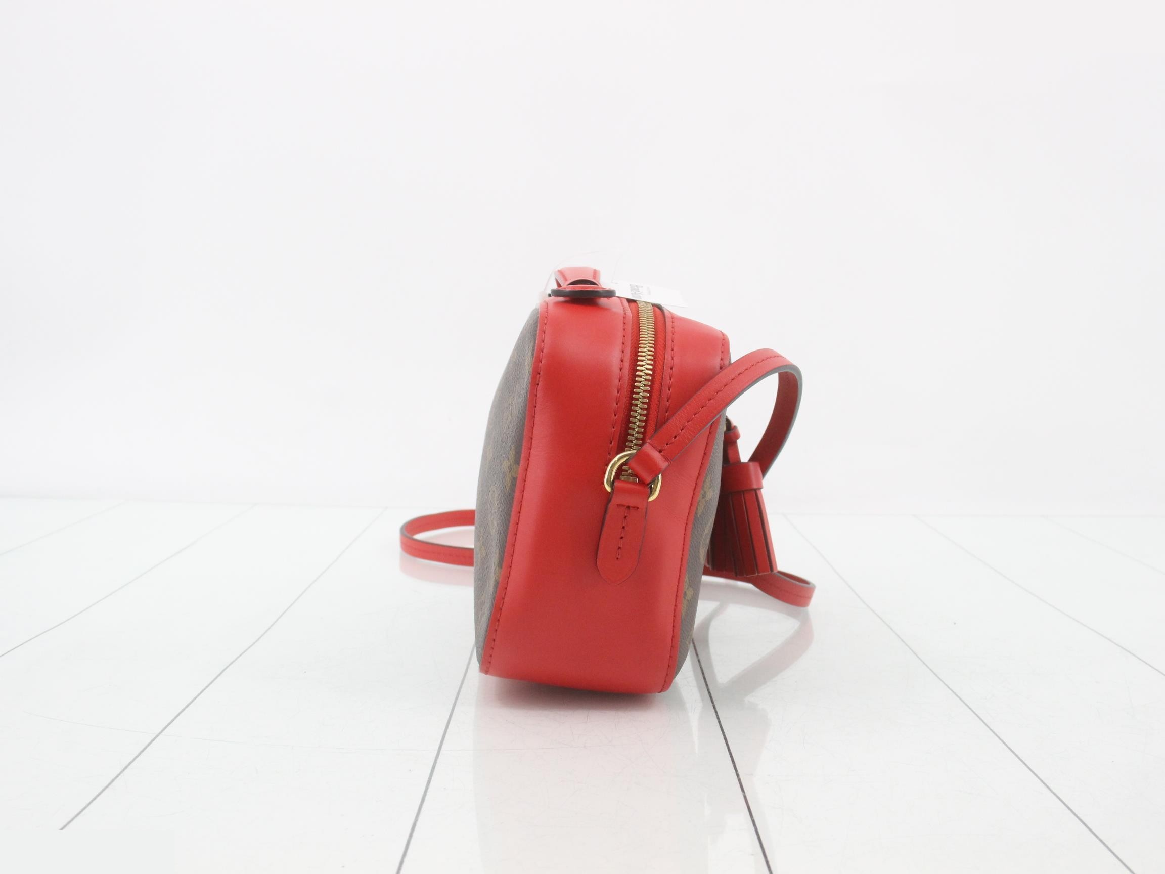 Monogram Saint-Onge Coquelicot Shoulder Bag — view 4