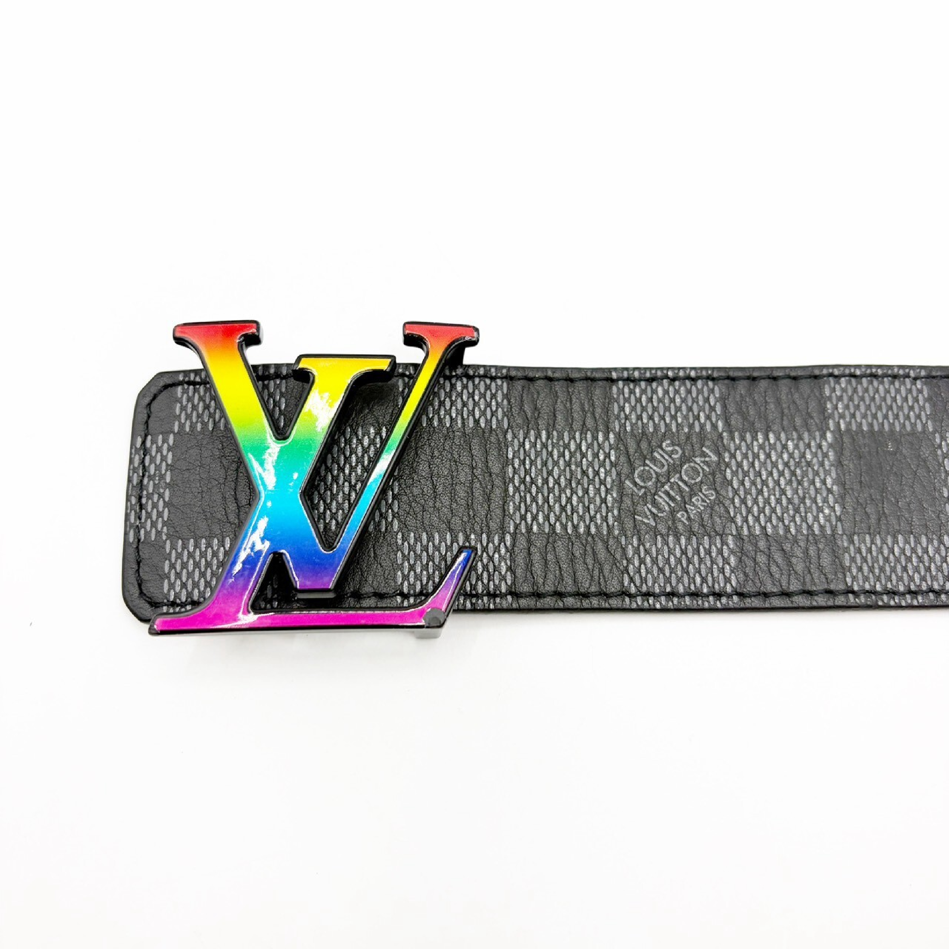 Damier Graphite Ceinture LV Initial Rainbow Belt — view 11