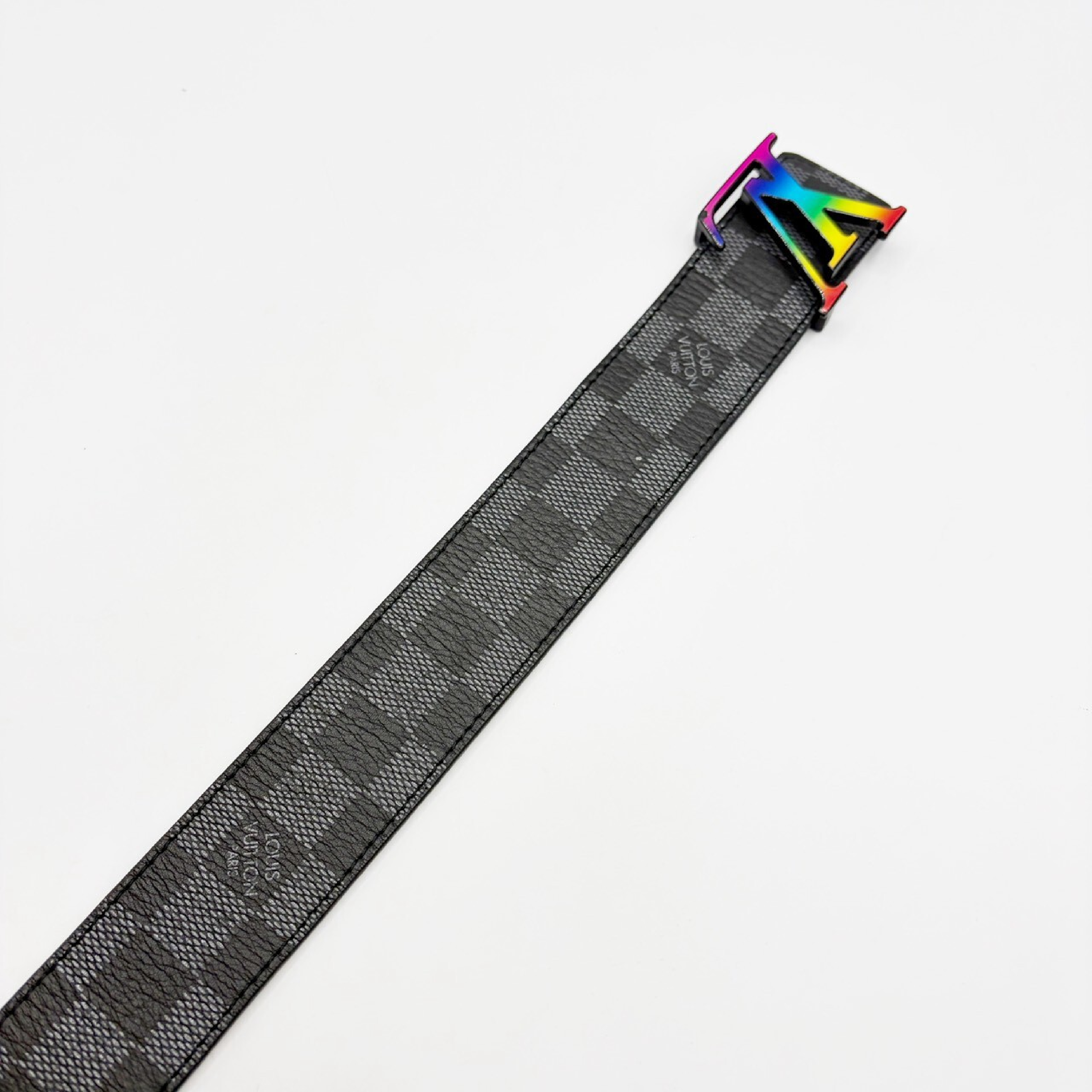 Damier Graphite Ceinture LV Initial Rainbow Belt — view 4