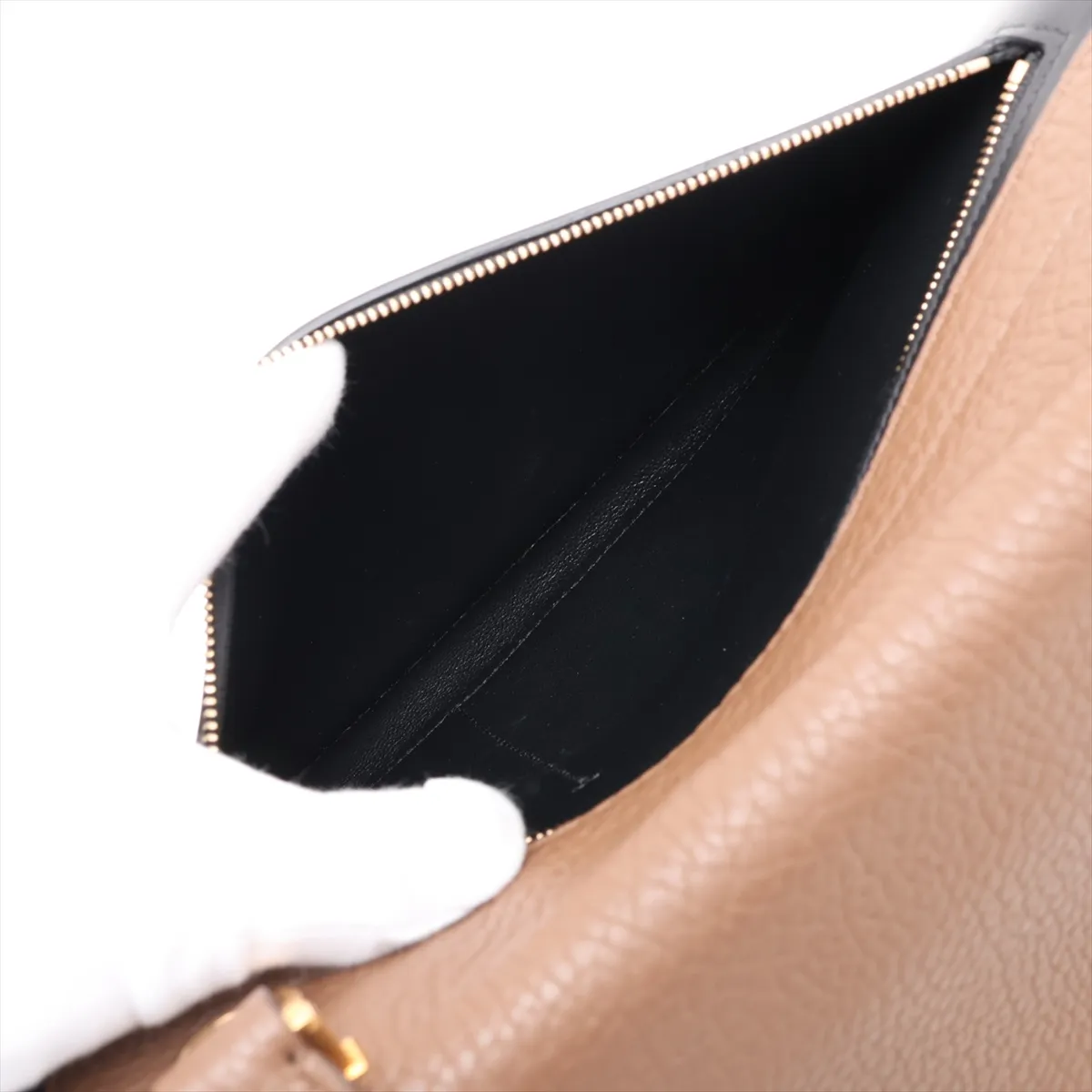 Trapeze Leather x Suede 2-Way Handbag, Multicolor — view 9