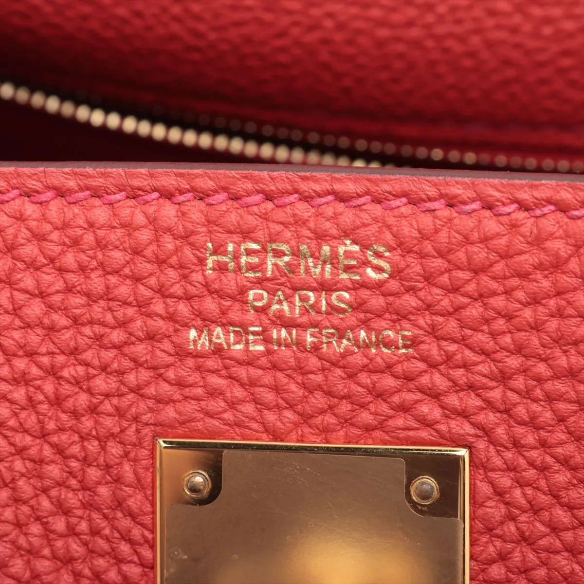 [Individually packaged] Hermes Kelly 35 Letournée Togo Rouge Casaque Gold Hardware T: 2015 — view 12