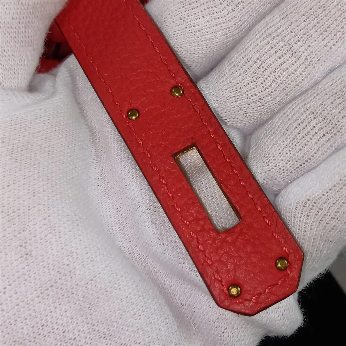 [Individually packaged] Hermes Kelly 35 Letournée Togo Rouge Casaque Gold Hardware T: 2015 — view 15