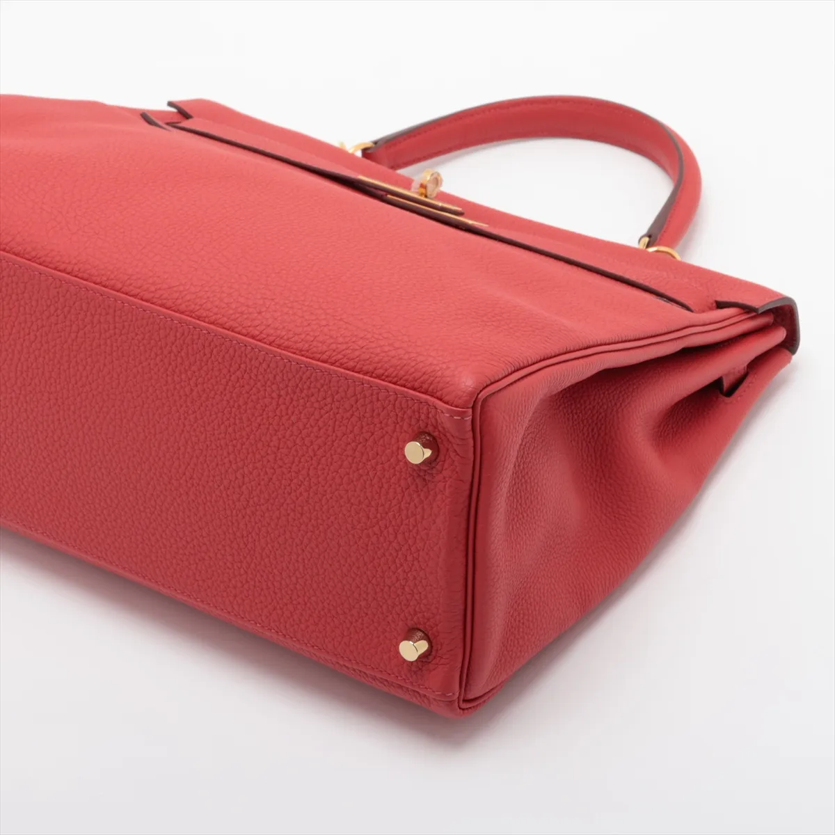 [Individually packaged] Hermes Kelly 35 Letournée Togo Rouge Casaque Gold Hardware T: 2015 — view 3