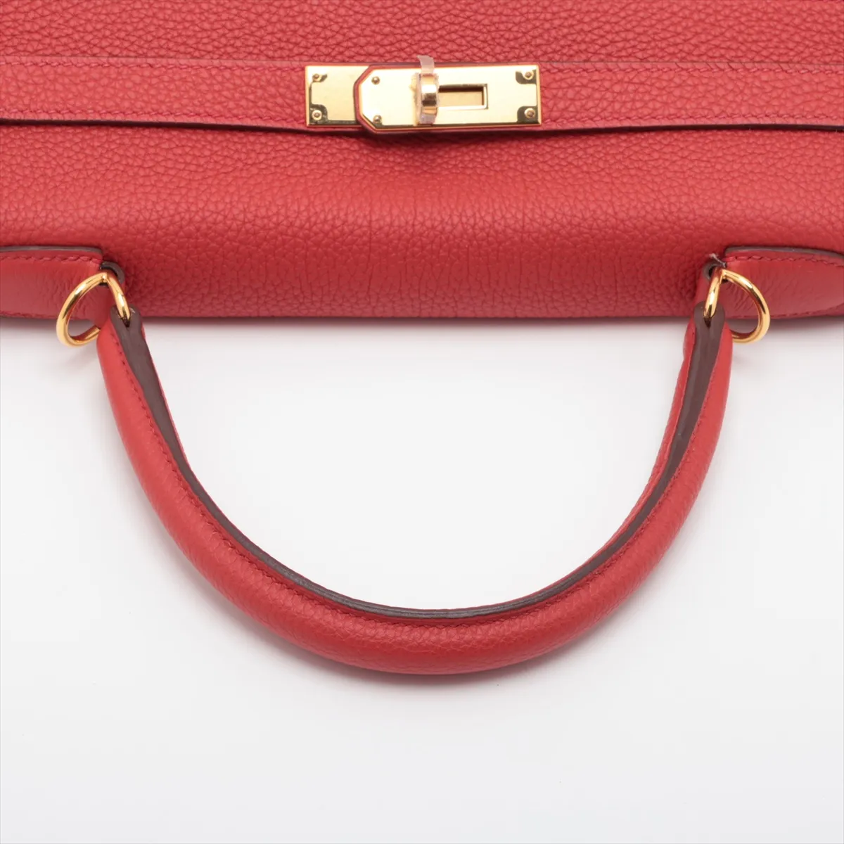 [Individually packaged] Hermes Kelly 35 Letournée Togo Rouge Casaque Gold Hardware T: 2015 — view 5