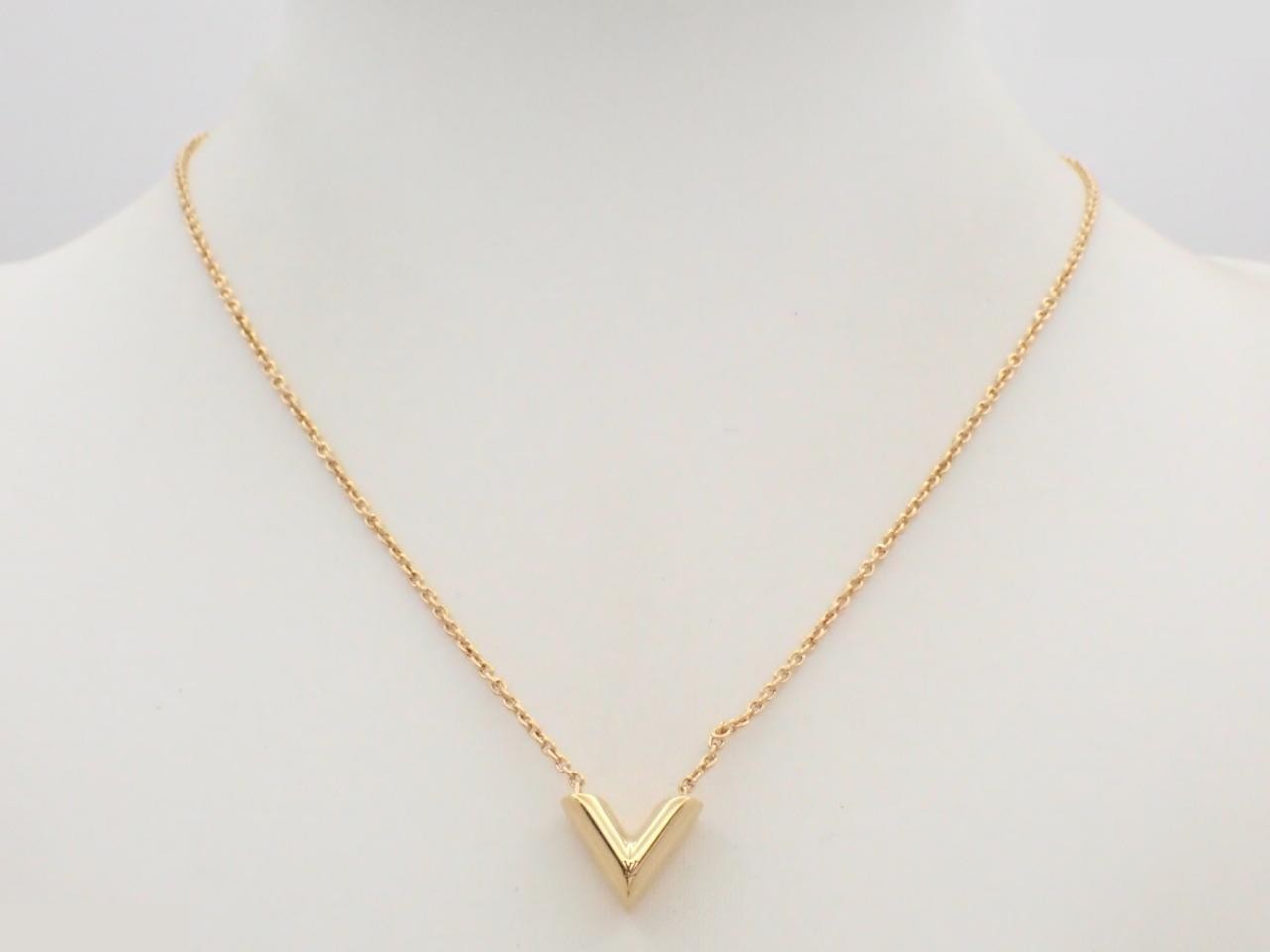 M61083 Essential V Necklace Gold GP — view 3