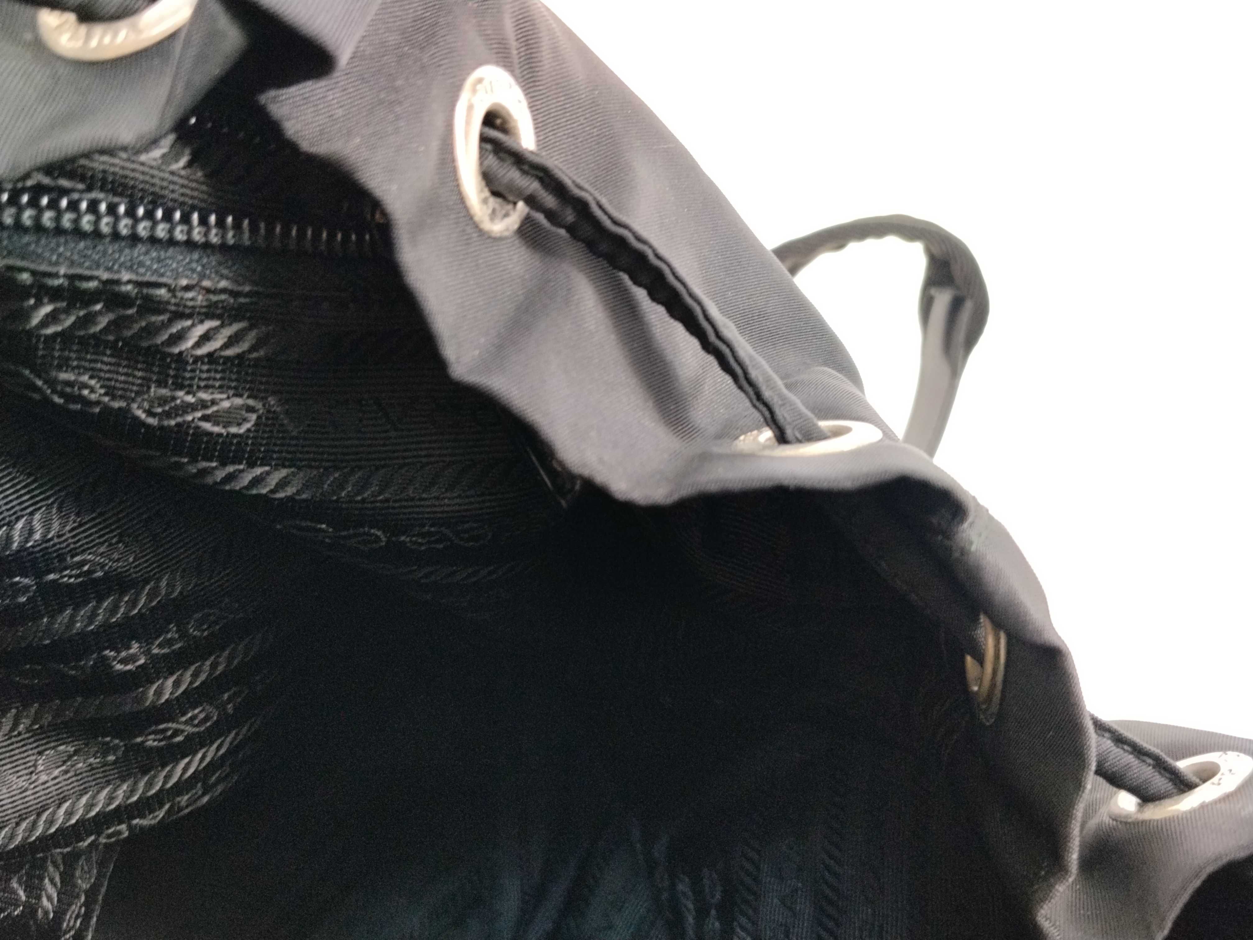 nylon backpack, black backpack. — view 11