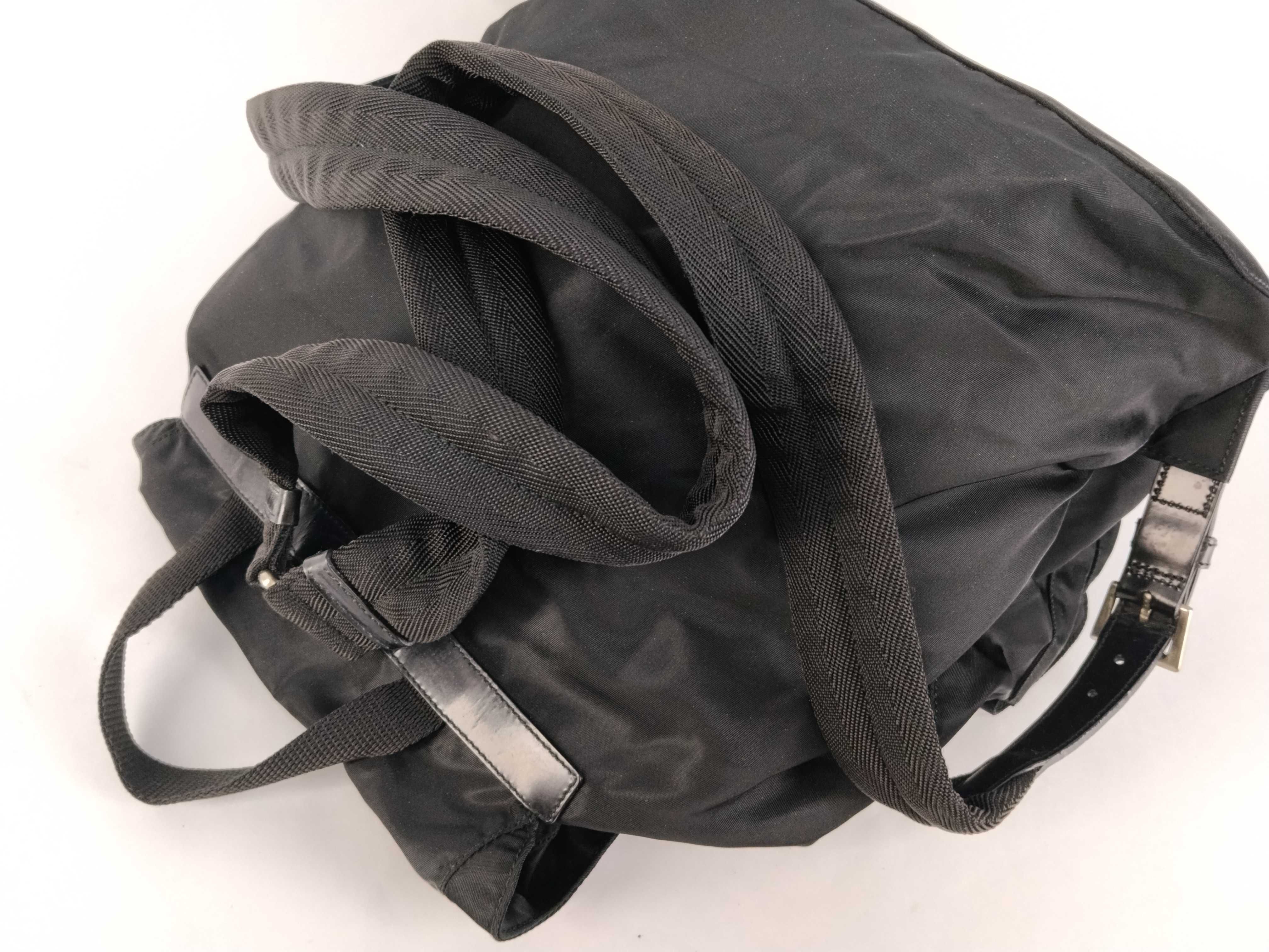 nylon backpack, black backpack. — view 3