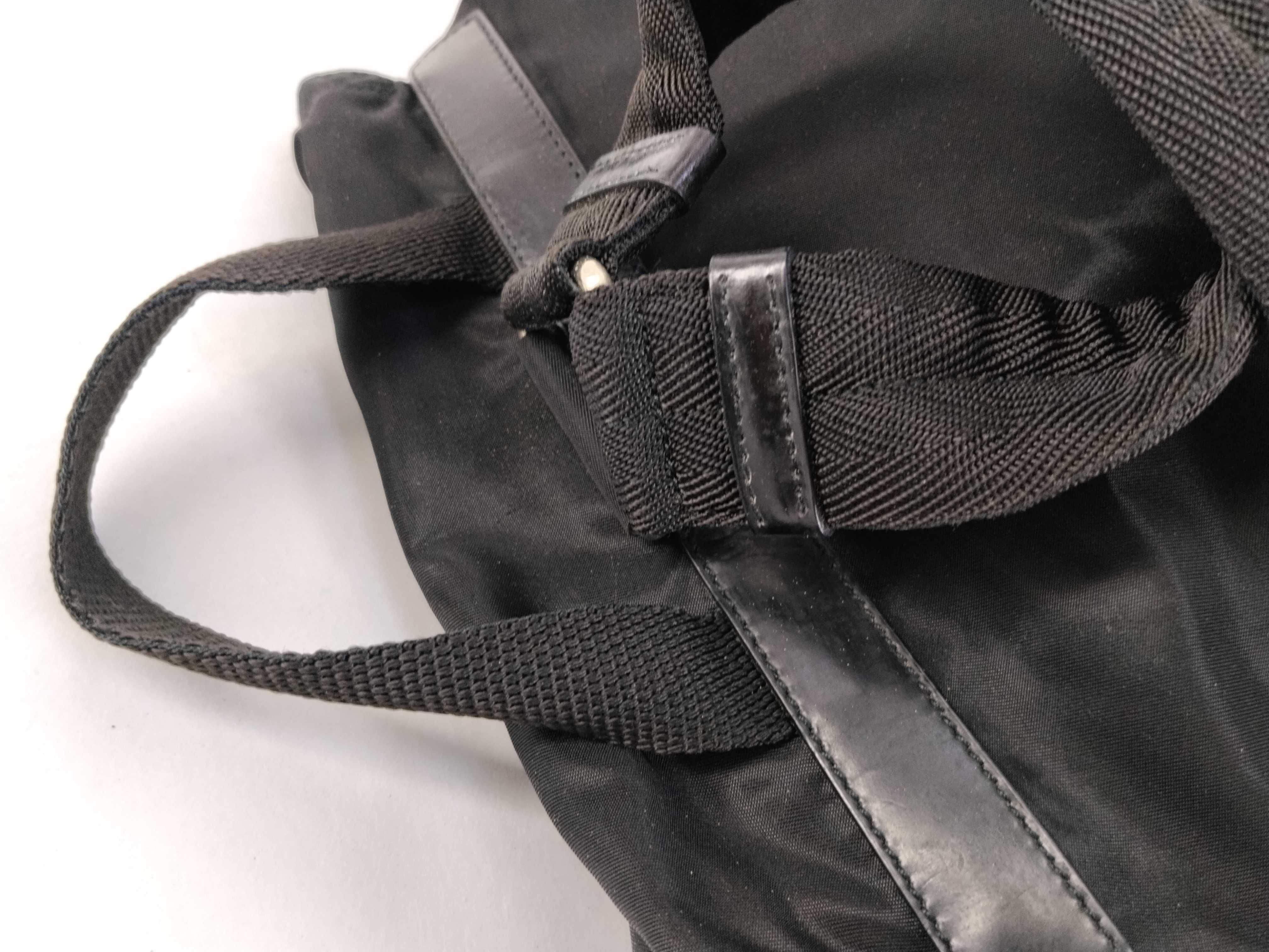 nylon backpack, black backpack. — view 4