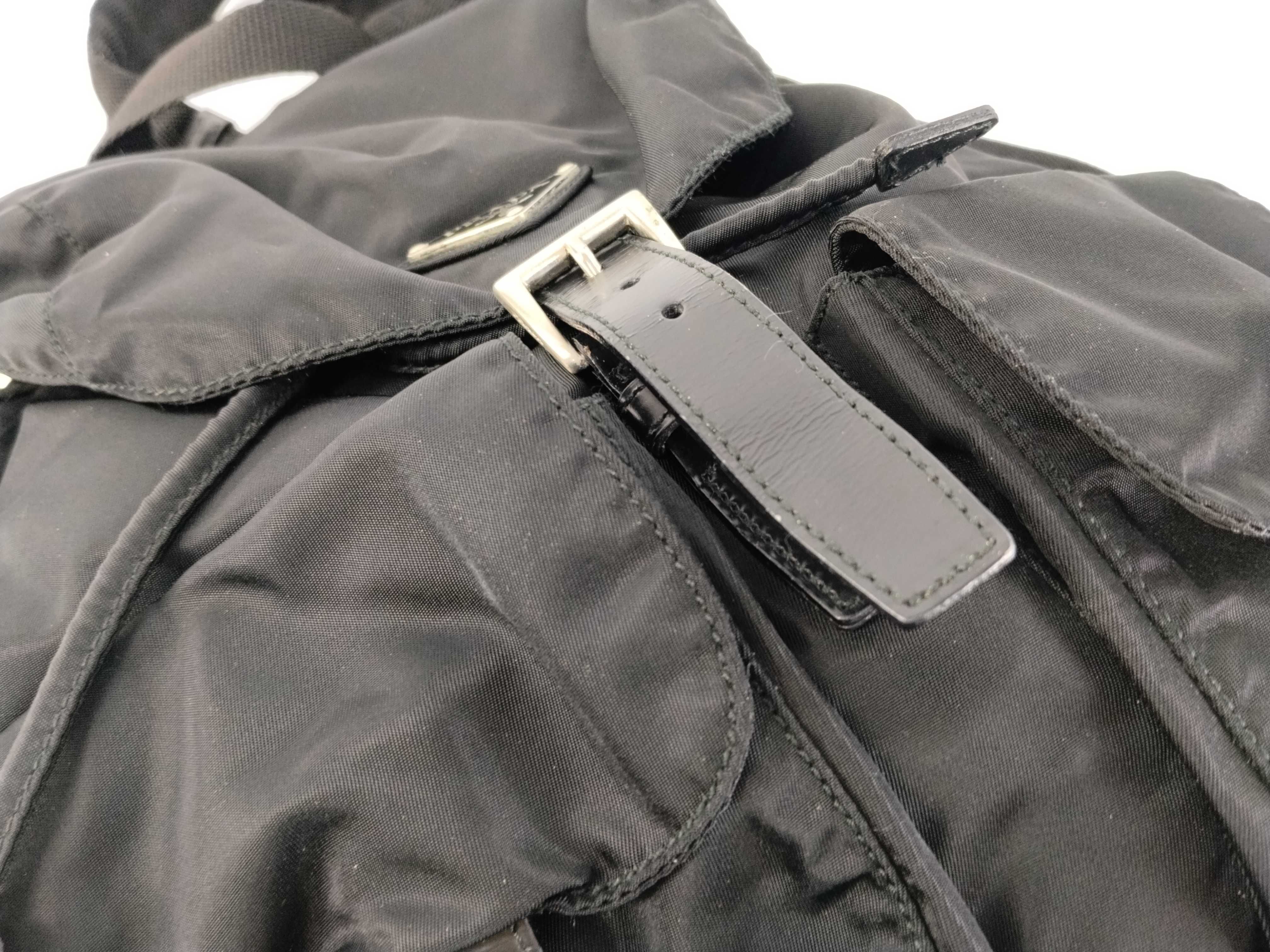 nylon backpack, black backpack. — view 8