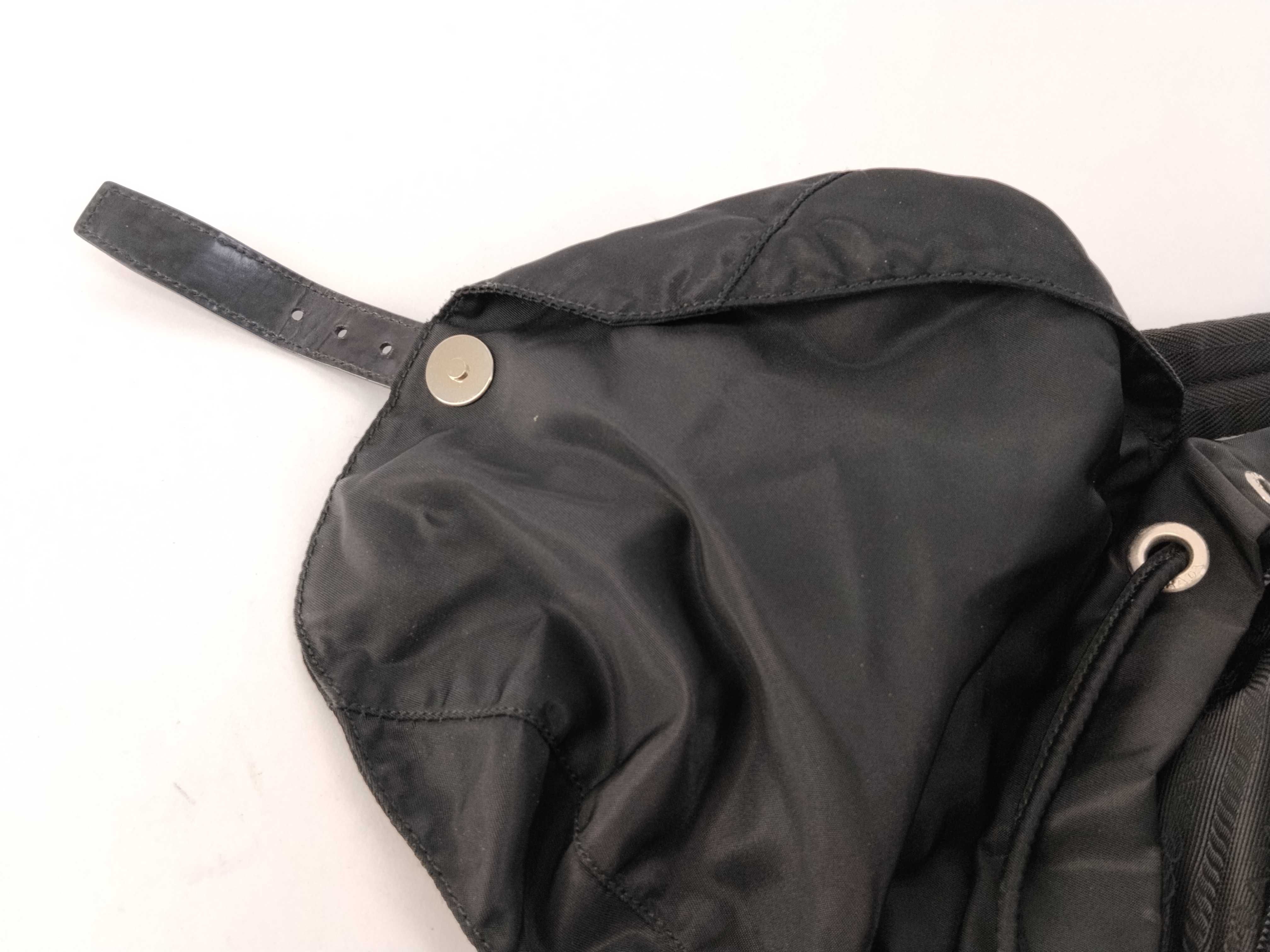 nylon backpack, black backpack. — view 9