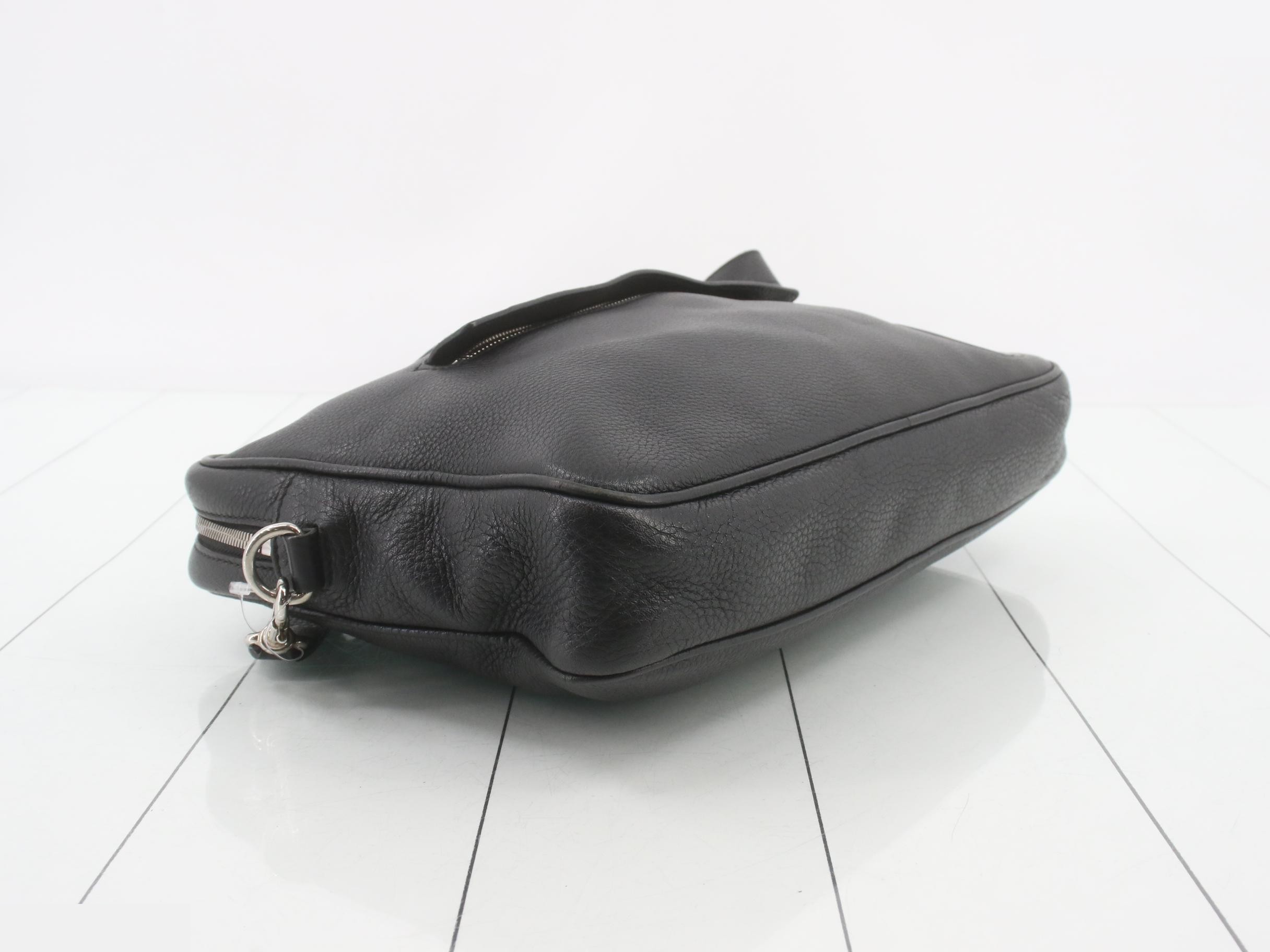 Interlocking G 2-Way Bag, Black Leather — view 5