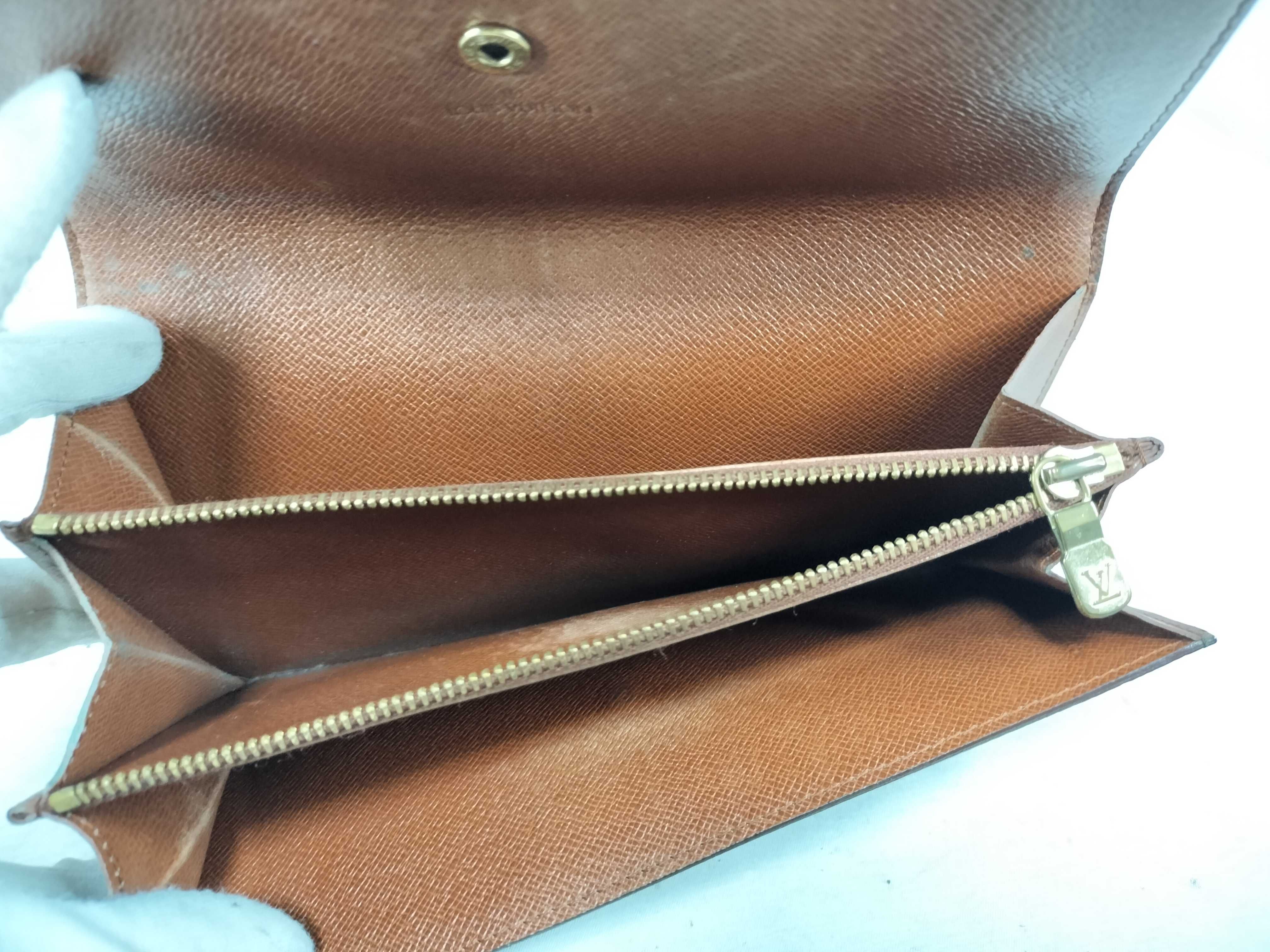 Monogram Louis Vuitton Monogram Portefeuille Sarah Long Wallet — view 12