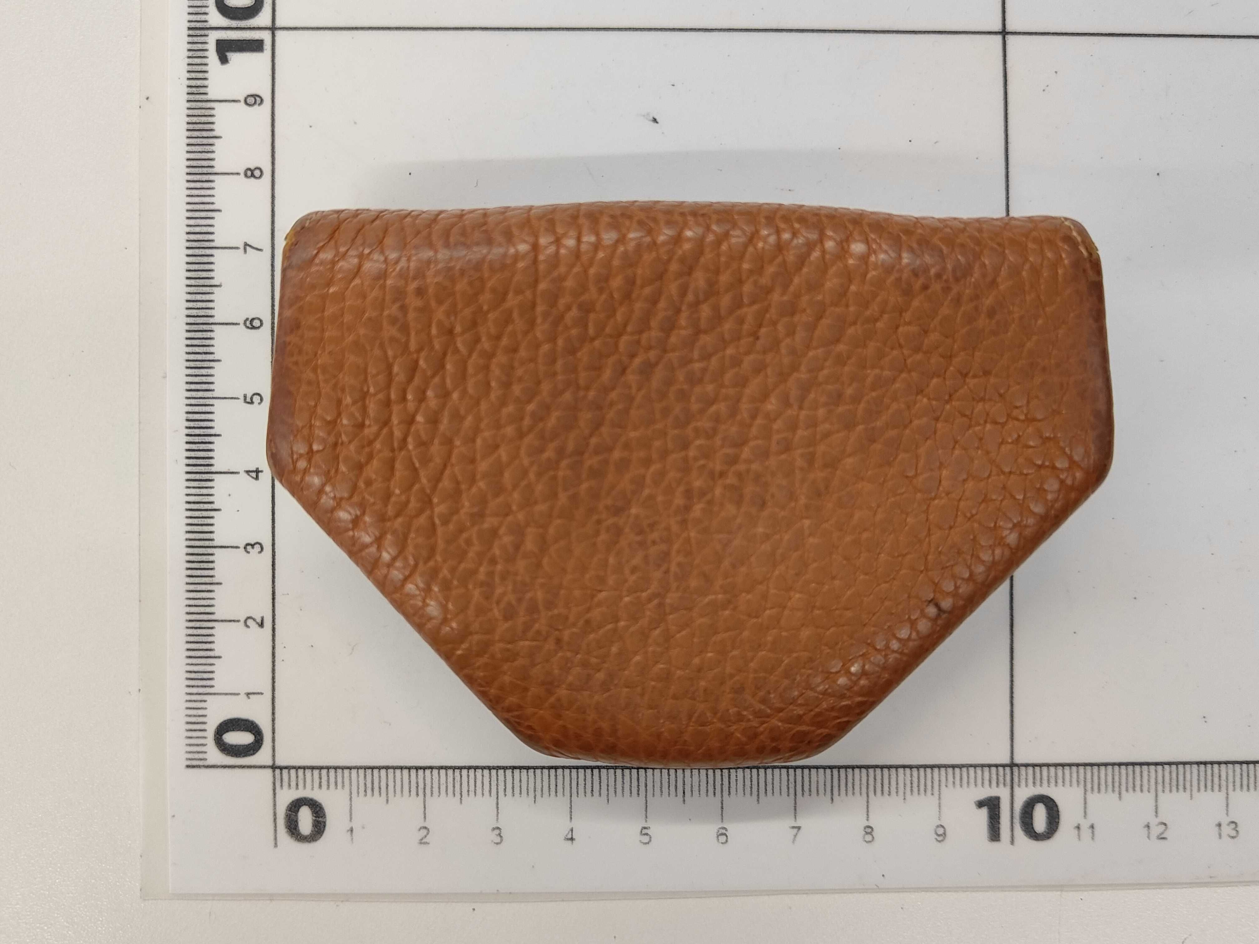 Le Vingt-Quatre Togo Leather Coin Case, Brown, Silver Hardware, K — view 2