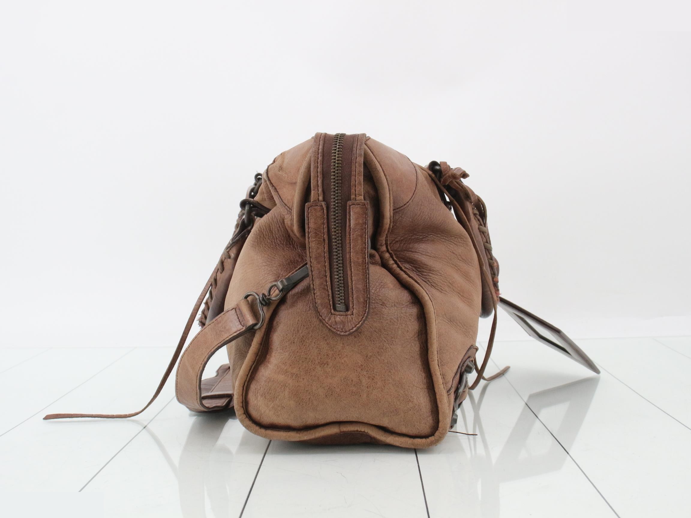 The City 2-Way Bag with Shoulder Strap, Brown — view 4