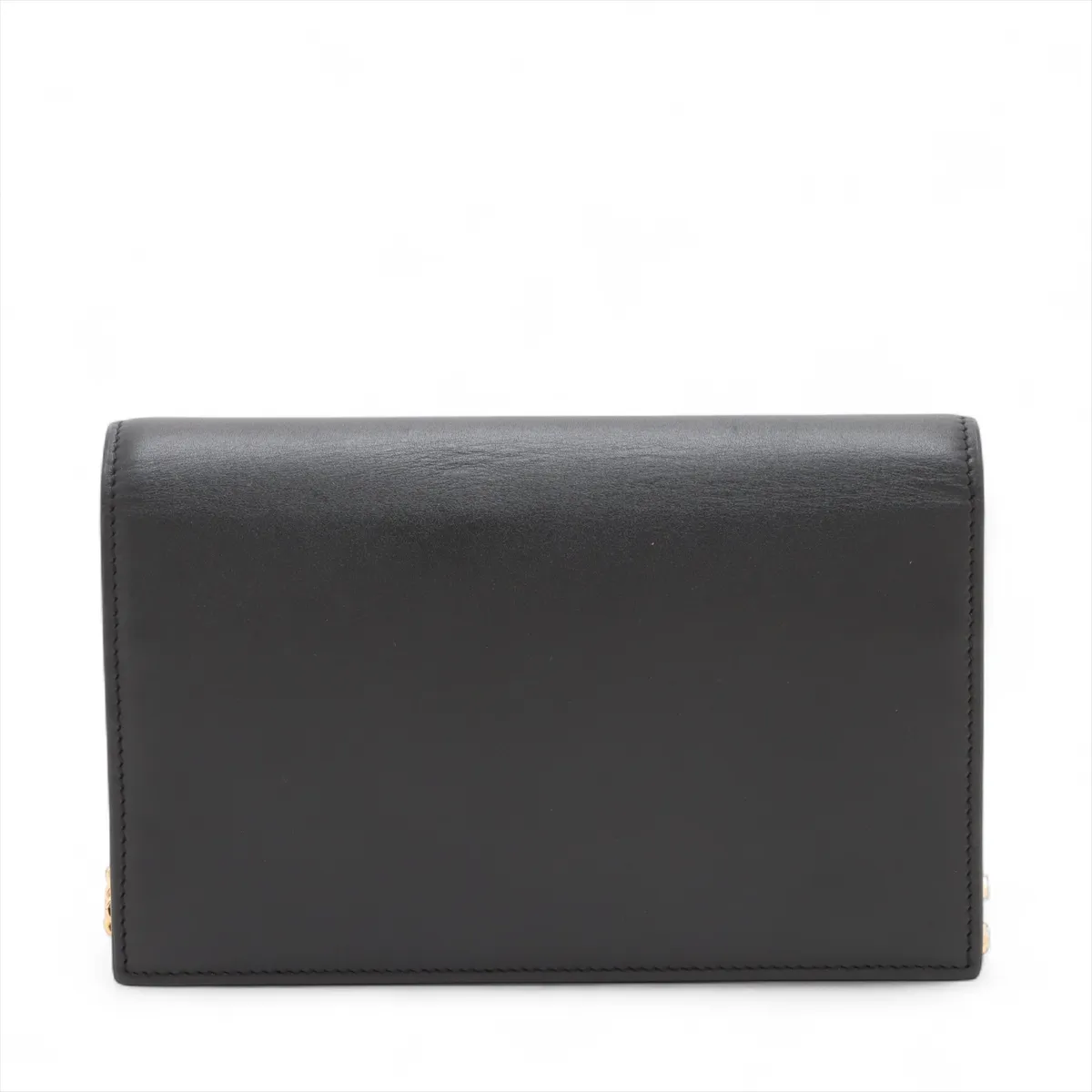 Kate Leather Chain Wallet Black 452159 — view 2