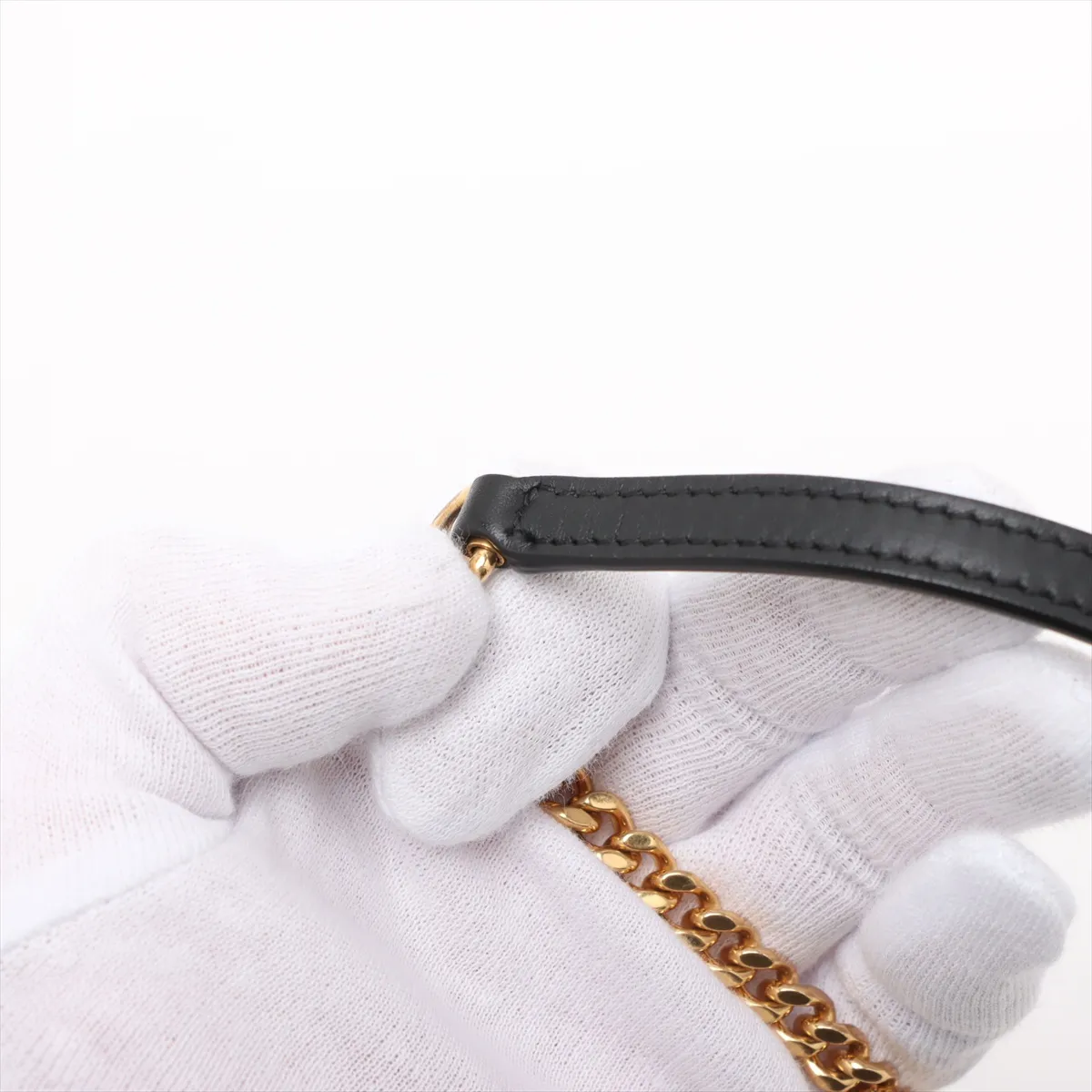 Kate Leather Chain Wallet Black 452159 — view 12