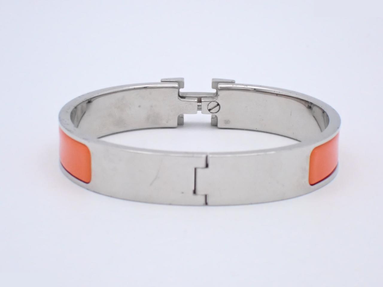 Click H Bangle, Orange/Silver, Wrist size approx. 17cm — view 2