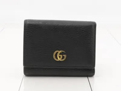Marmont Tri-fold Wallet, Black, 474746, 2091