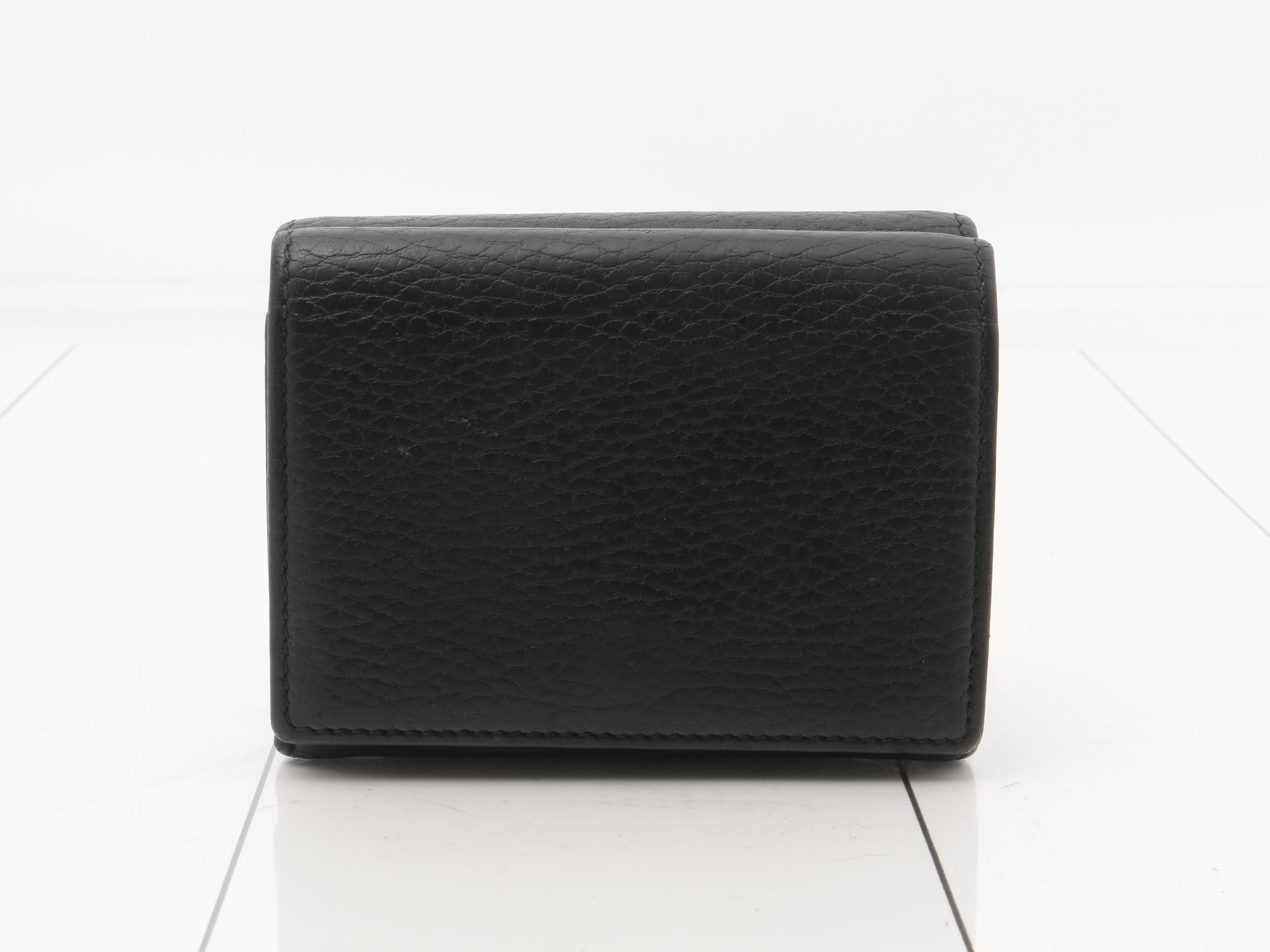 Marmont Tri-fold Wallet, Black, 474746, 2091 — view 2