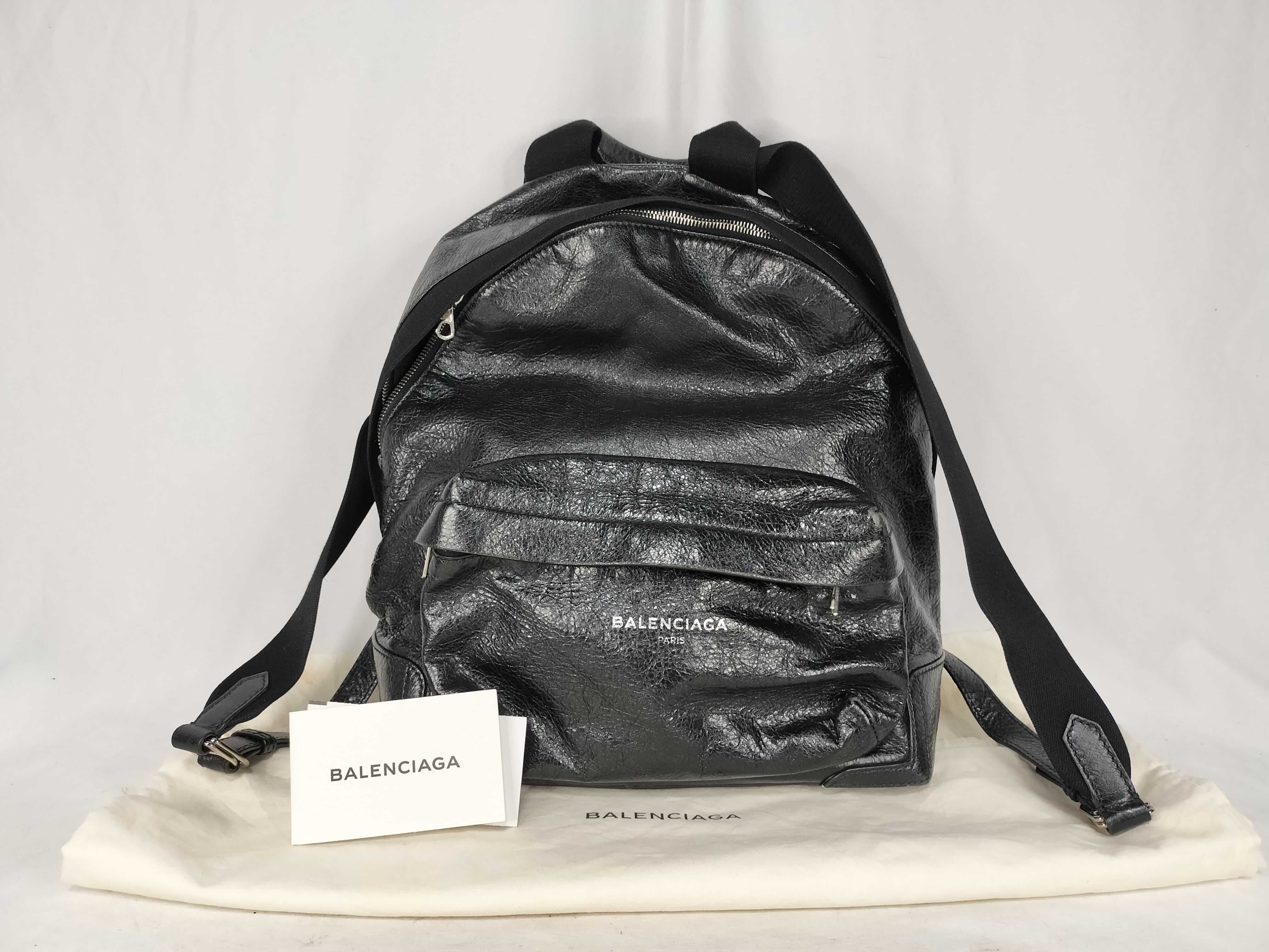 Leather Backpack Black Rucksack