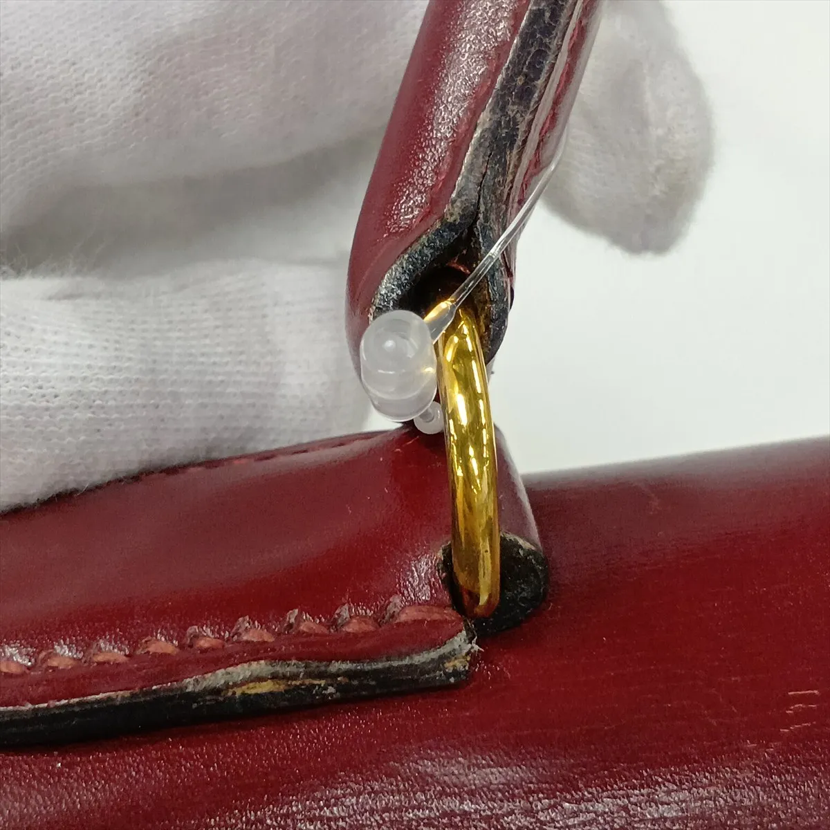 [Individually packaged] Hermes Kelly 32 Sellier Box Calf Rouge H Gold Hardware S: 1989 — view 13