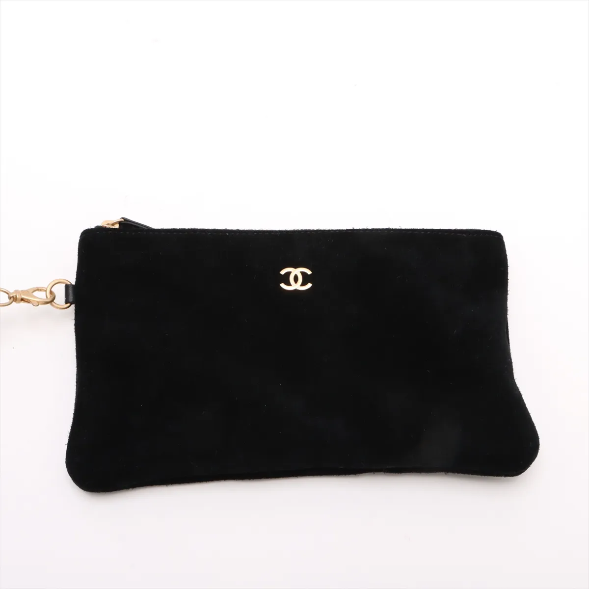 [Individually wrapped] Chanel 25 Medium Suede x Leather Chain Shoulder Bag Black Gold Hardware GT7EG0NJ Random Plate — view 9