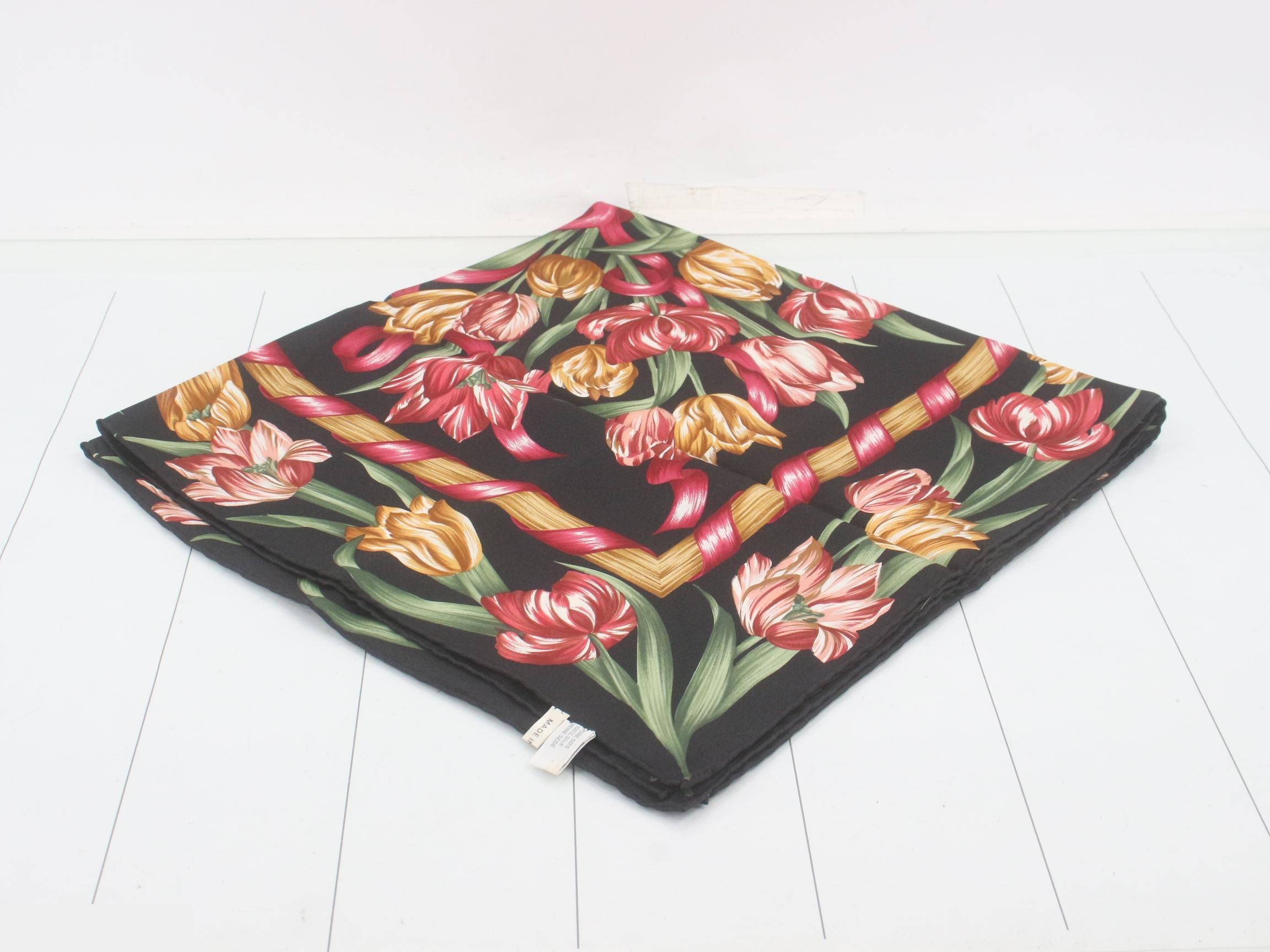 Silk Scarf - Tulip — view 2