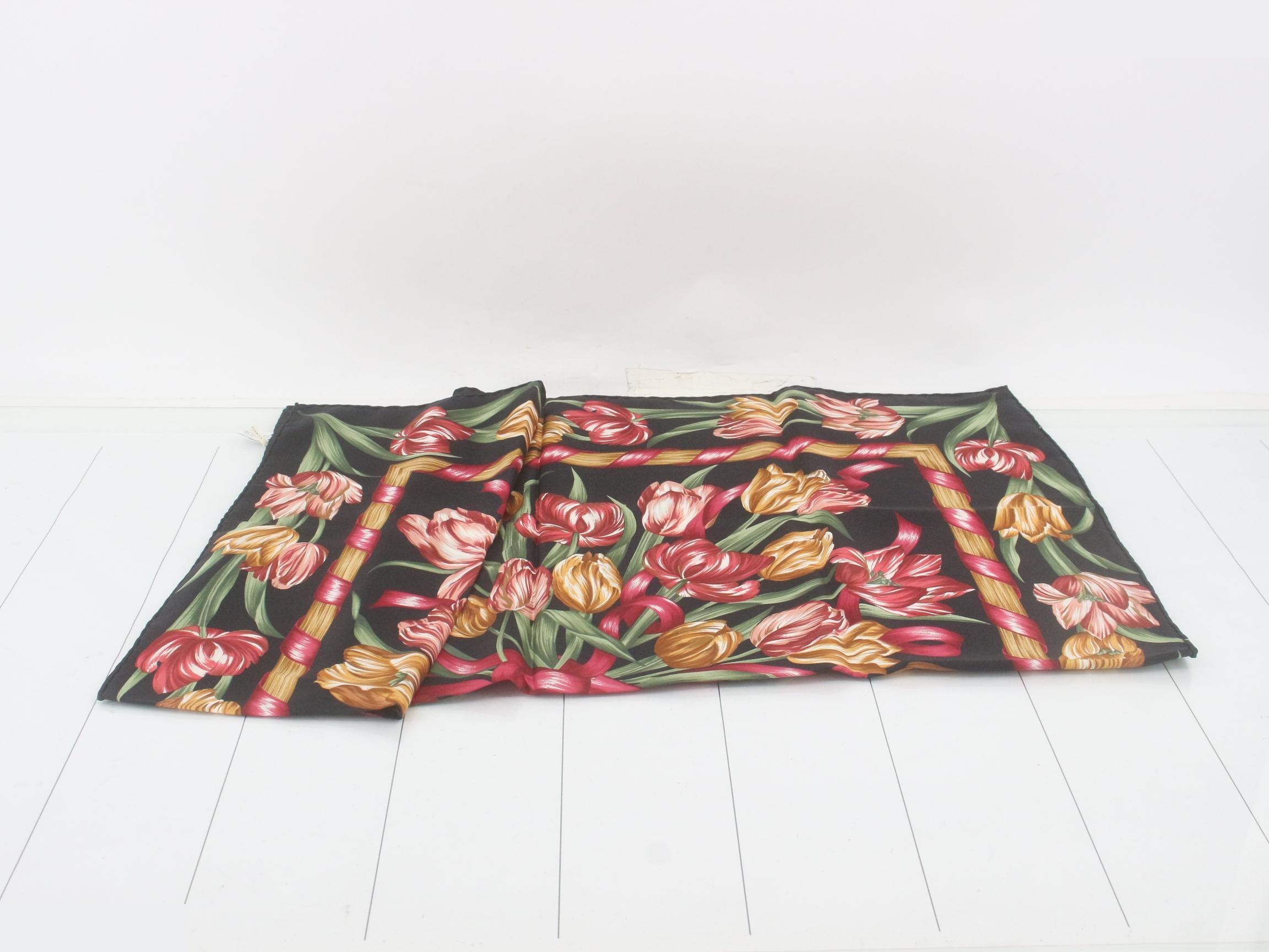Silk Scarf - Tulip — view 3