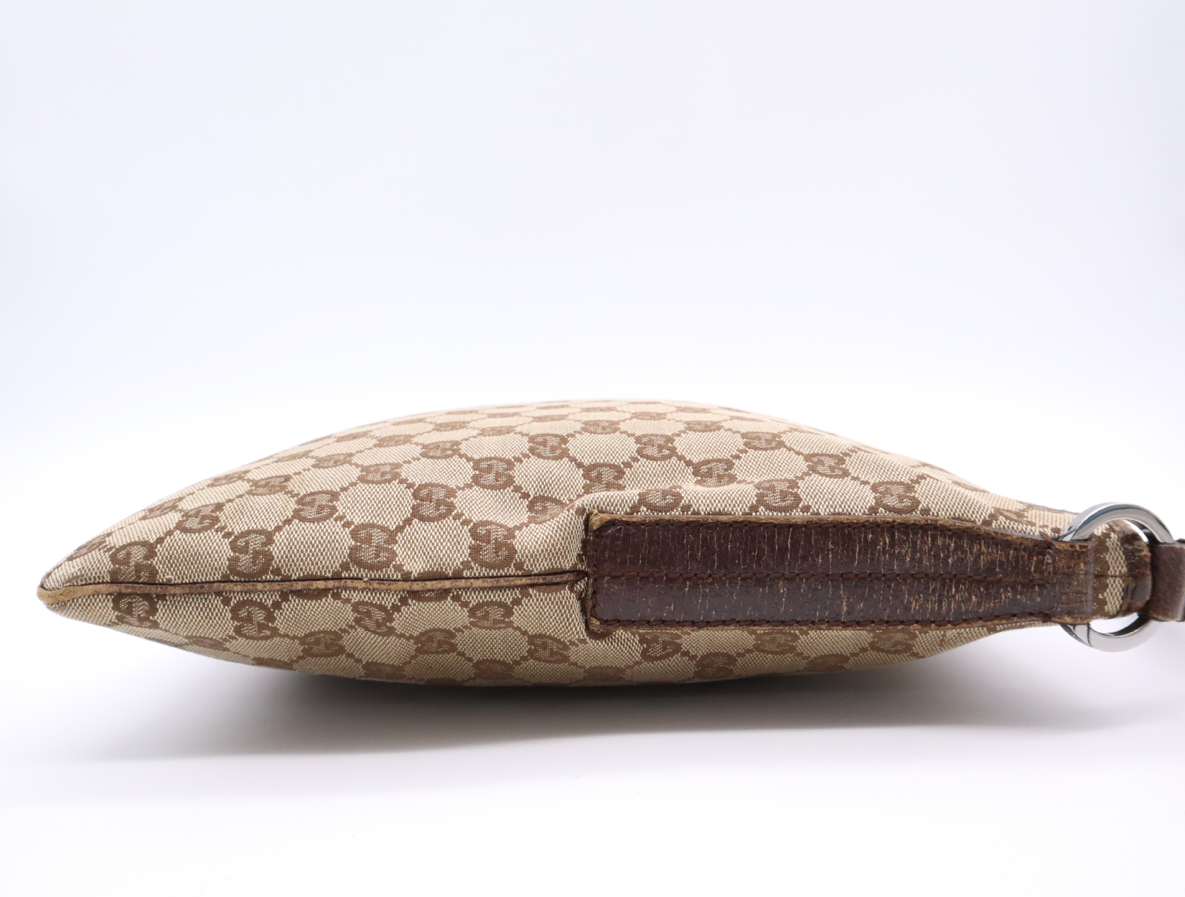 113013 GG Canvas Beige Brown Shoulder Bag — view 5