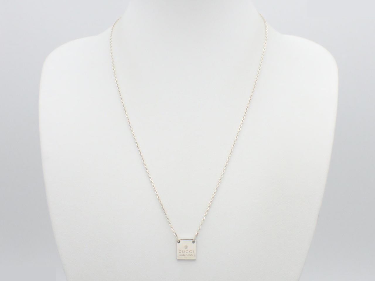 Square logo plate, SV925, weight 6.2g, chain 48cm — view 3