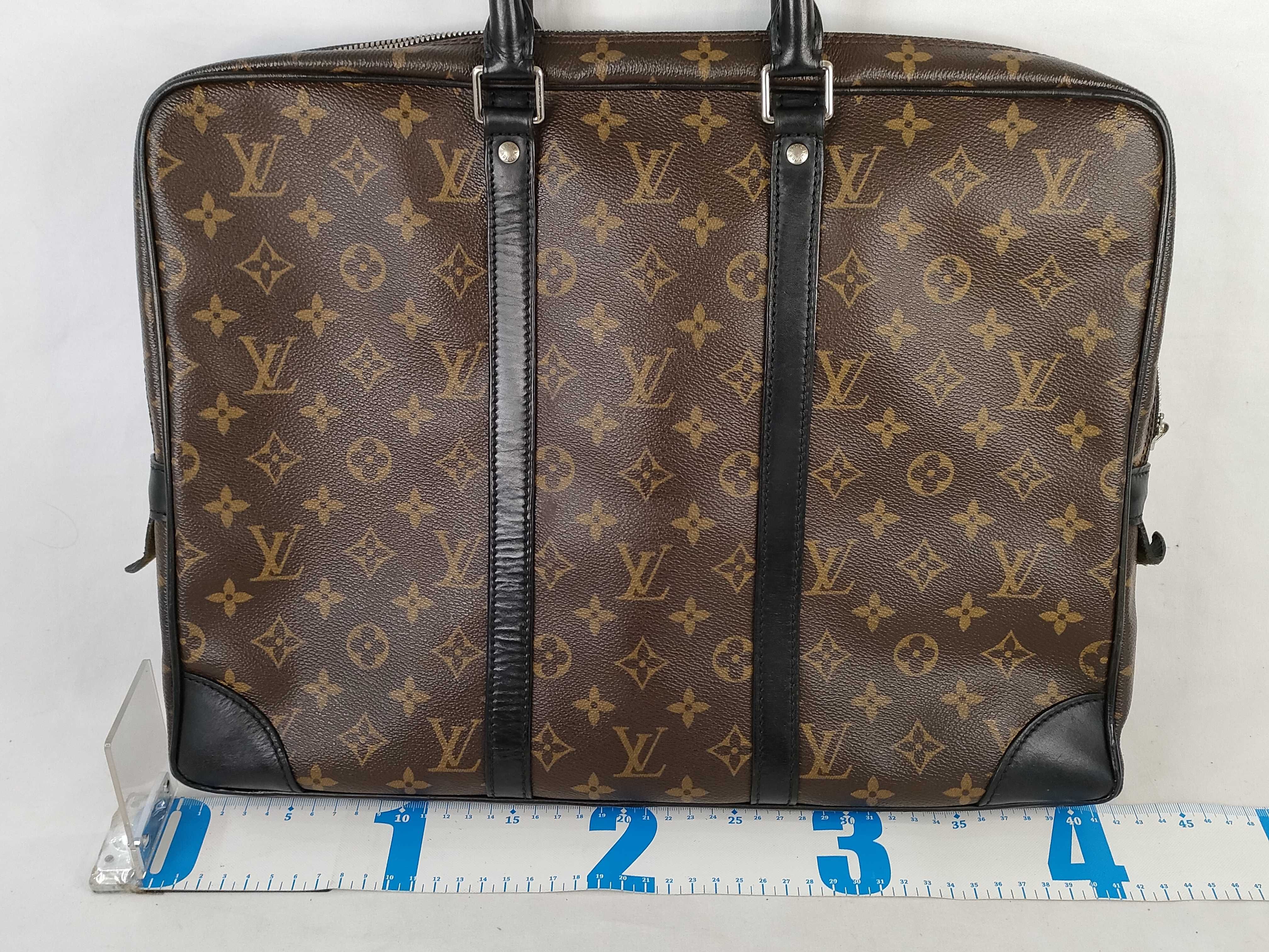 Monogram Macassar Louis Vuitton Monogram Macassar Port Document Voyage M40225 Business Bag — view 2