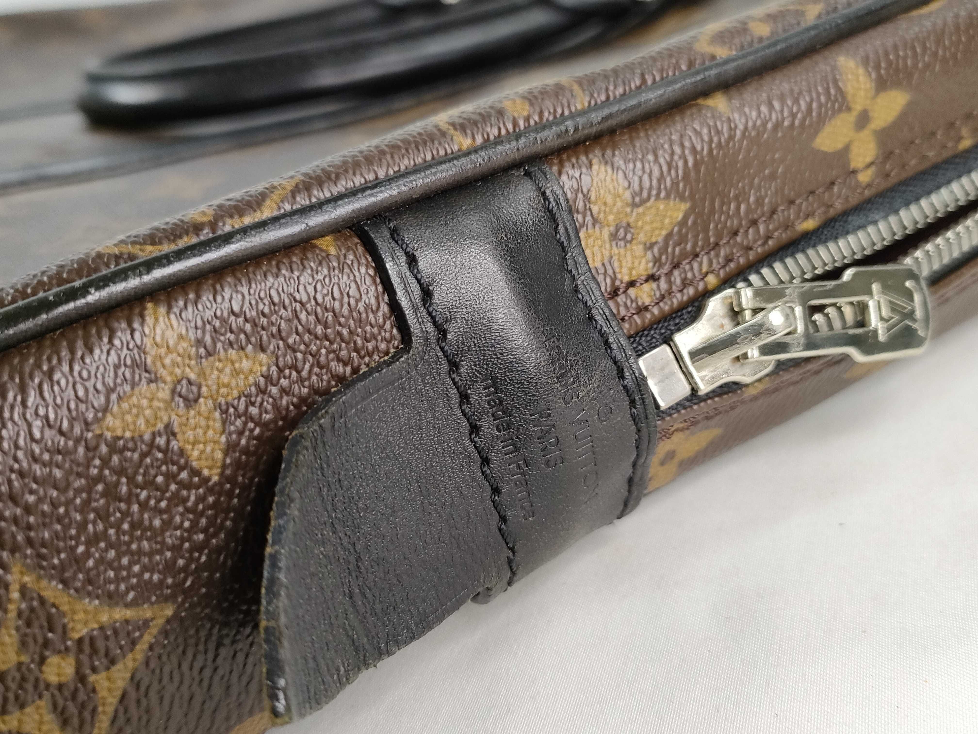 Monogram Macassar Louis Vuitton Monogram Macassar Port Document Voyage M40225 Business Bag — view 12