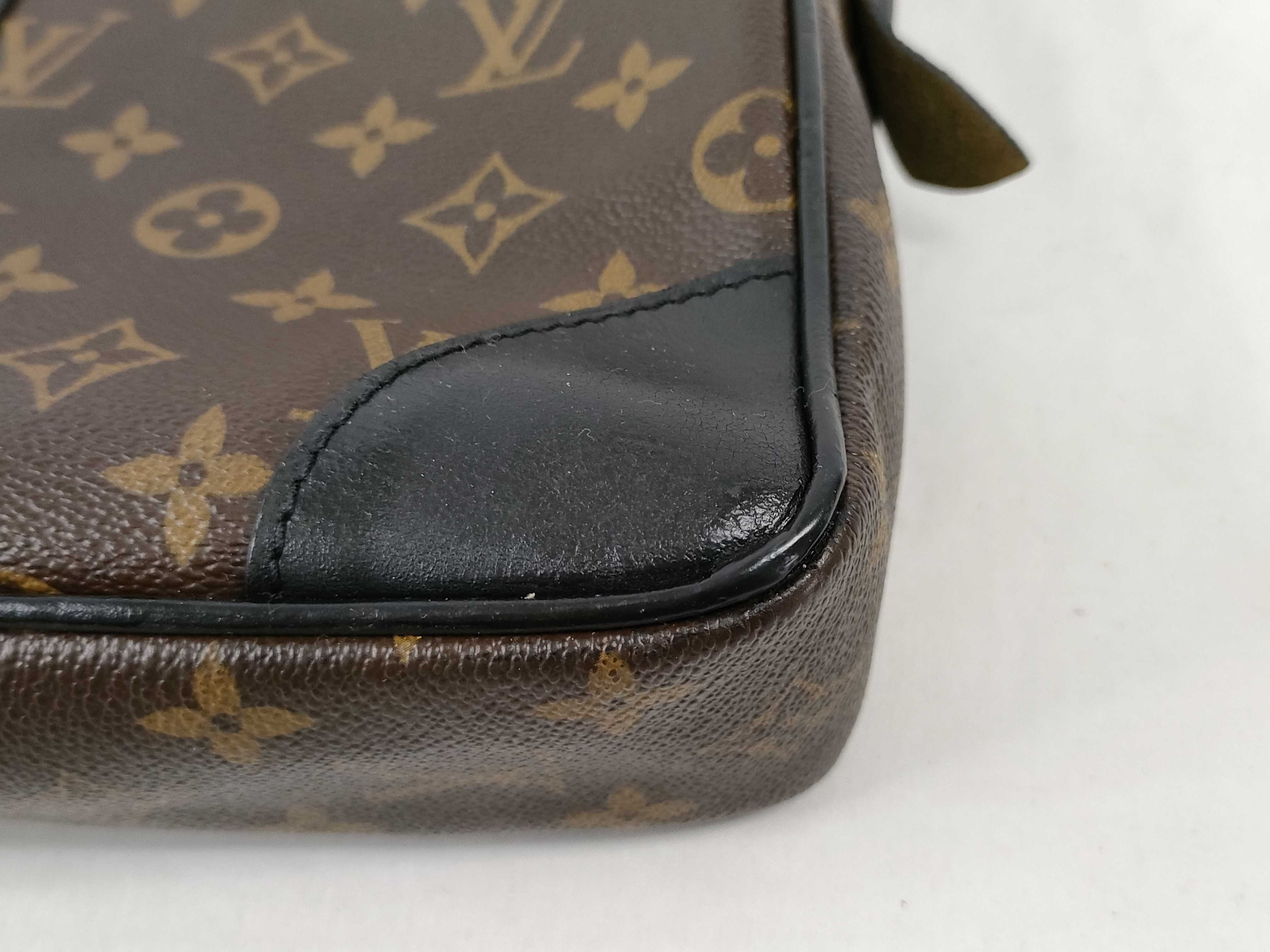 Monogram Macassar Louis Vuitton Monogram Macassar Port Document Voyage M40225 Business Bag — view 6