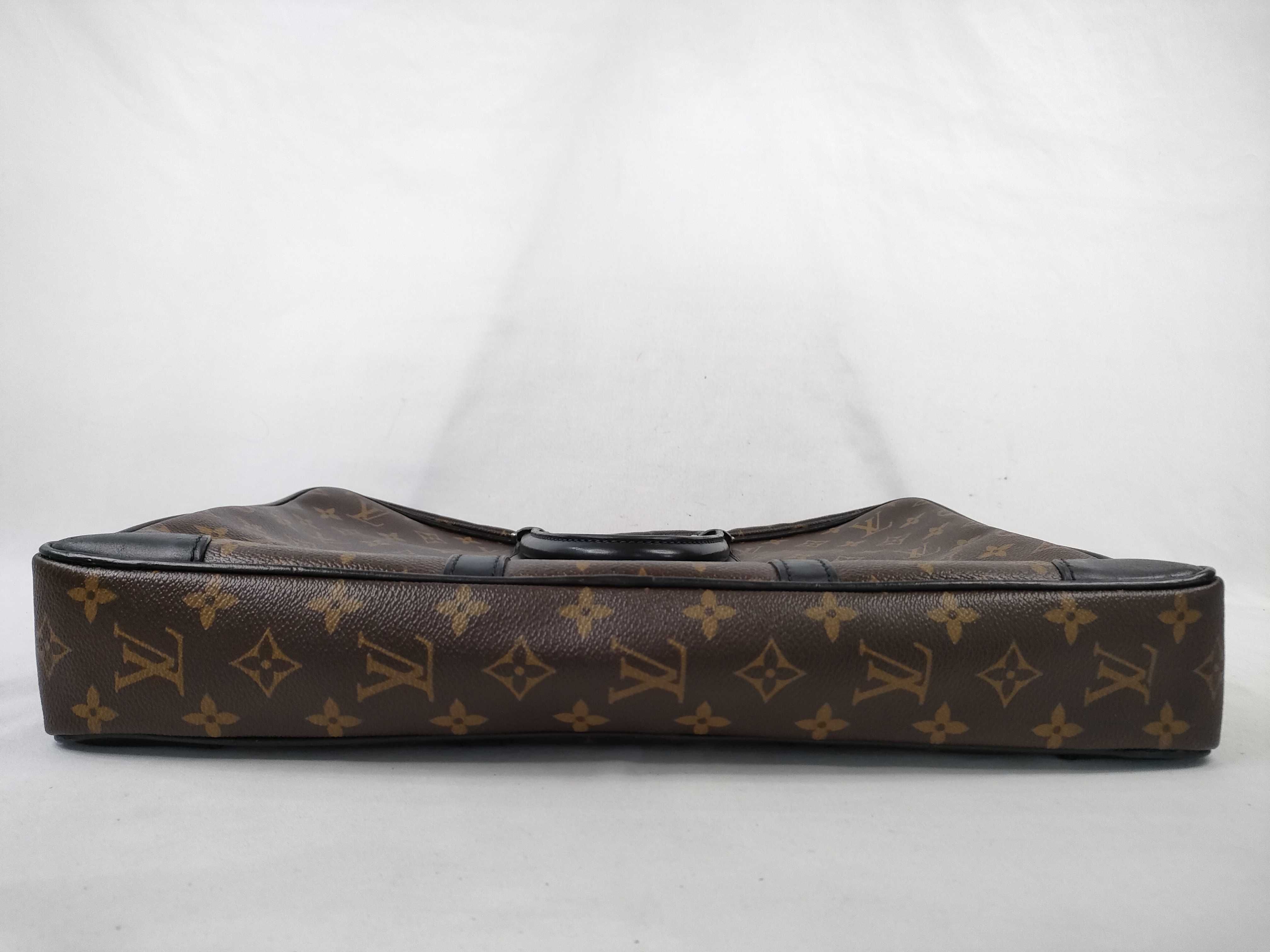 Monogram Macassar Louis Vuitton Monogram Macassar Port Document Voyage M40225 Business Bag — view 7